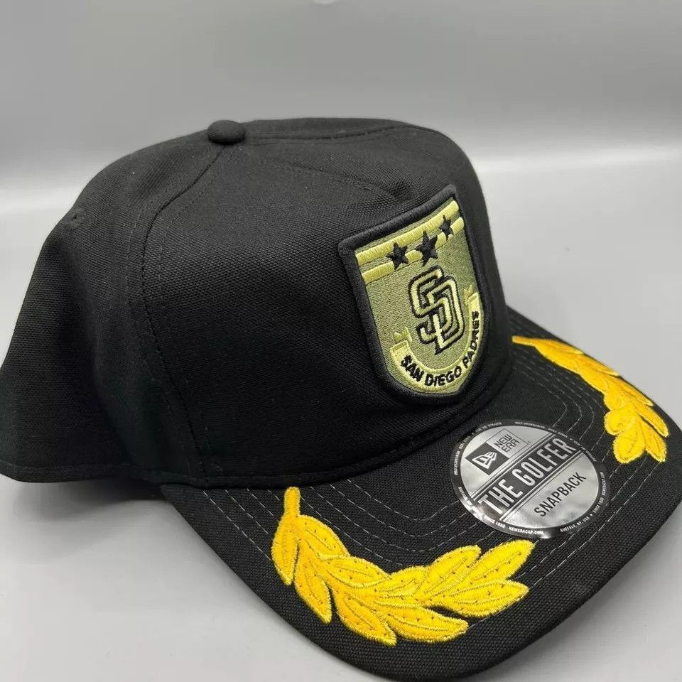 New Era San Diego Padres Hat Men Military Patch The Golfer Snap Back Size ONE SIZE - 3 Thumbnail
