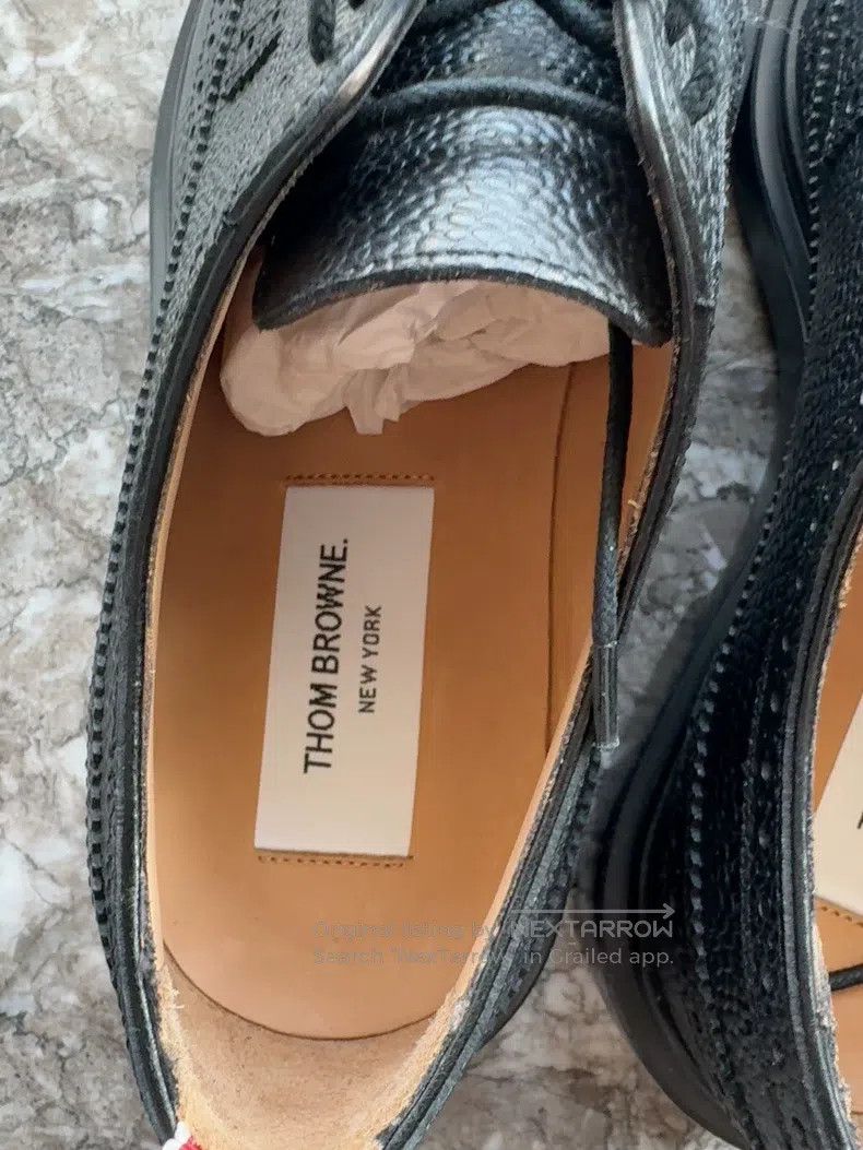 Thom Browne Thom Browne Black leather shoes Size US 7 / EU 40 - 4 Thumbnail