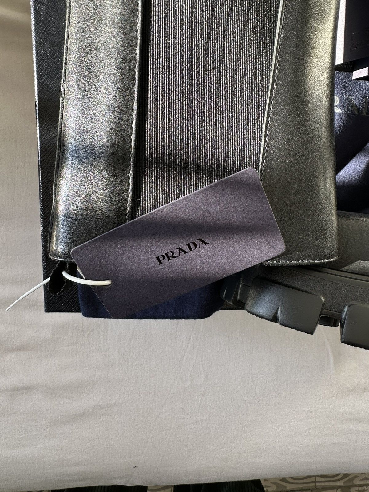 Prada Leather Chelsea Boots