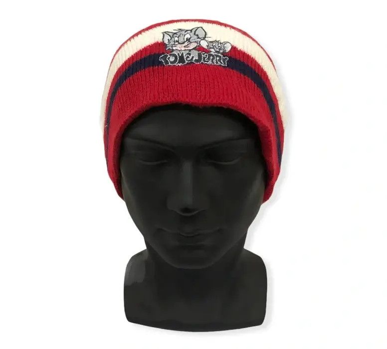 Cartoon Network × Ellesse Vintage Ellesse X Tom&jerry Cartoon Beanie Hat Size ONE SIZE - 1 Thumbnail