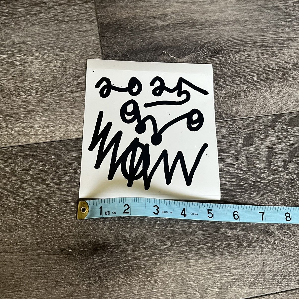 Asspizza Asspizza 2025 White and Black Small Sticker 5” Size ONE SIZE - 2 Thumbnail