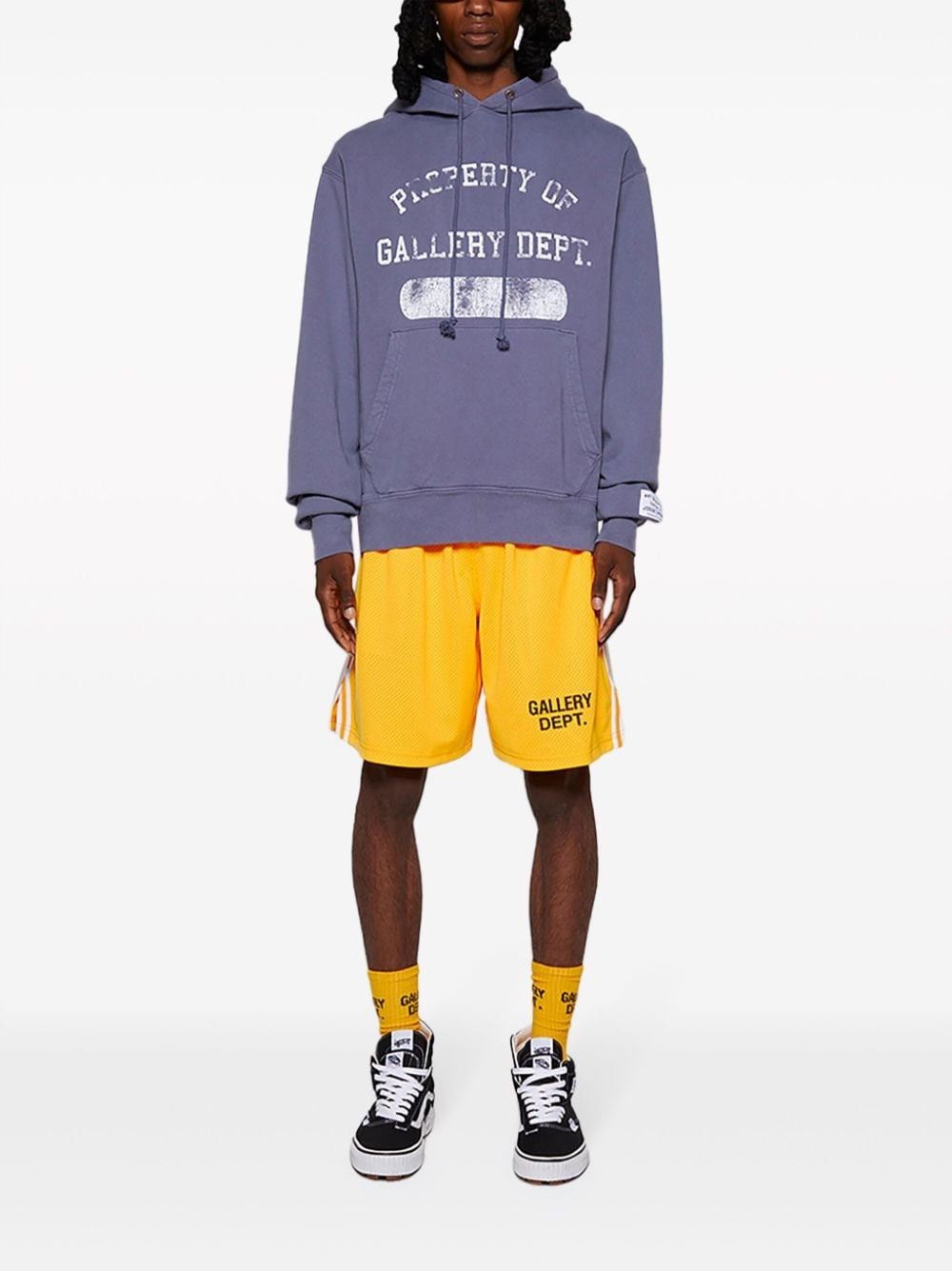Gallery Dept. o1gr1nt0426 Property Of Hoodie in Vintage Washed Navy Size US XL / EU 56 / 4 - 2 Thumbnail