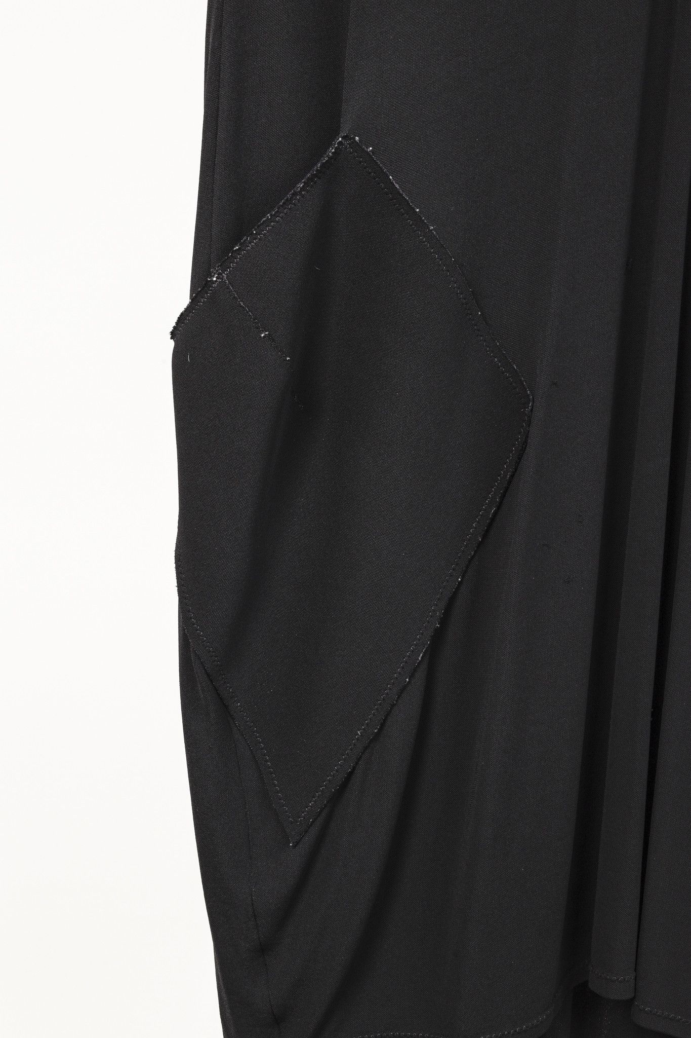 Marie Saint Pierre Marie Saint Pierre Black Crepe-Jersey Polo Midi Dress Size L / US 10 / IT 46 - 4 Thumbnail