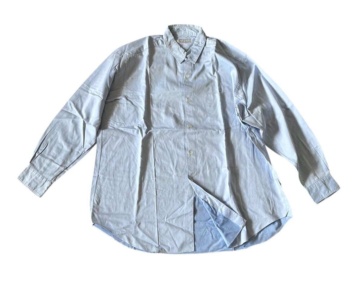 Comme des Garcons Vintage cdg homme AD1990 light blue oversized button up Size US XL / EU 56 / 4 - 1 Thumbnail