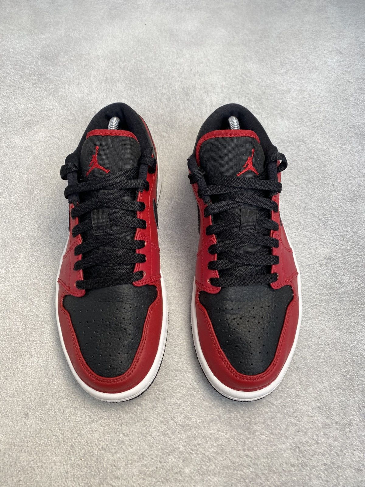Jordan Brand Nike Air Jordan 1 Low Reverse Bred Gym Red/Black 553558-605 Size US 8 / EU 41 - 2 Thumbnail