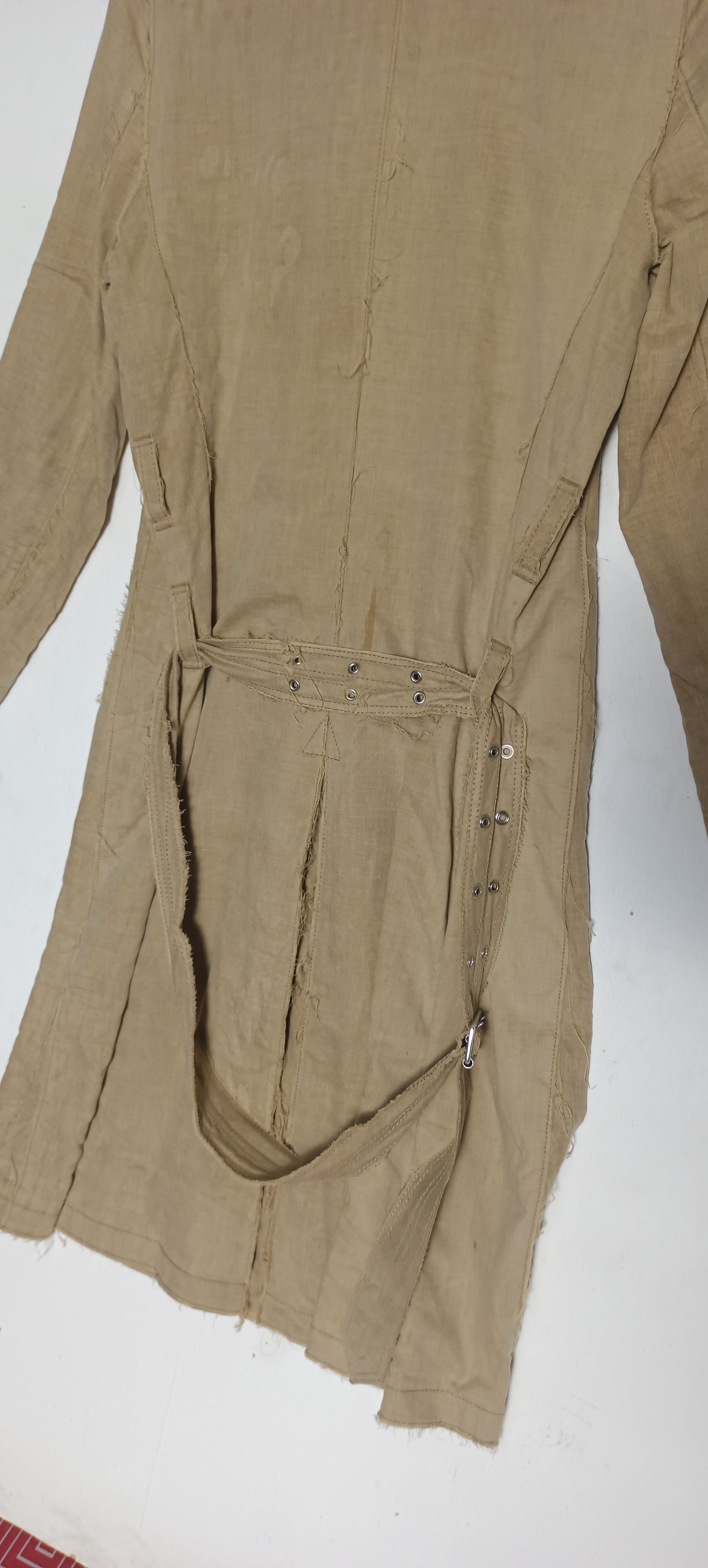 Burberry Design Rare 🔥Burberry Trench Coat design hairy thread Size US XS / EU 42 / 0 - 11 Thumbnail