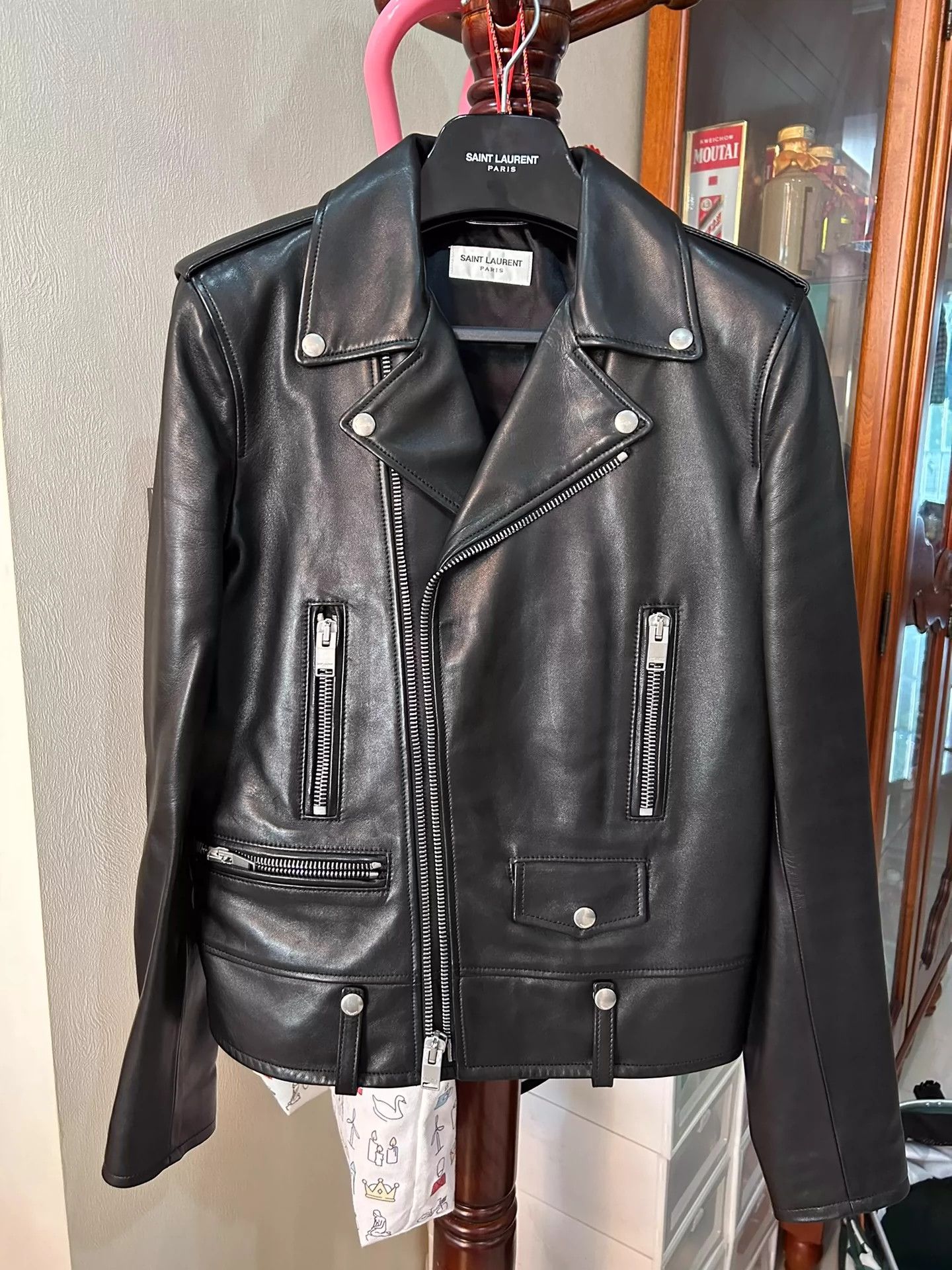 Saint Laurent Paris Saint Laurent Paris L01 leather jacket | Grailed