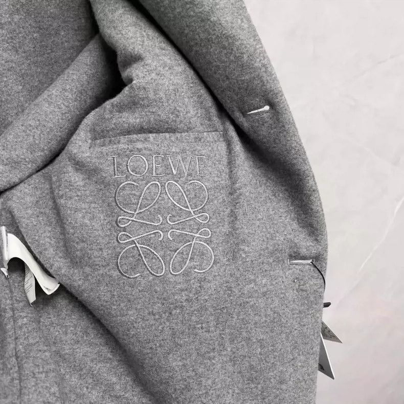 Loewe LOEWE Cashmere blended leather embroidered Logo jacket Size M / US 6-8 / IT 42-44 - 5 Thumbnail