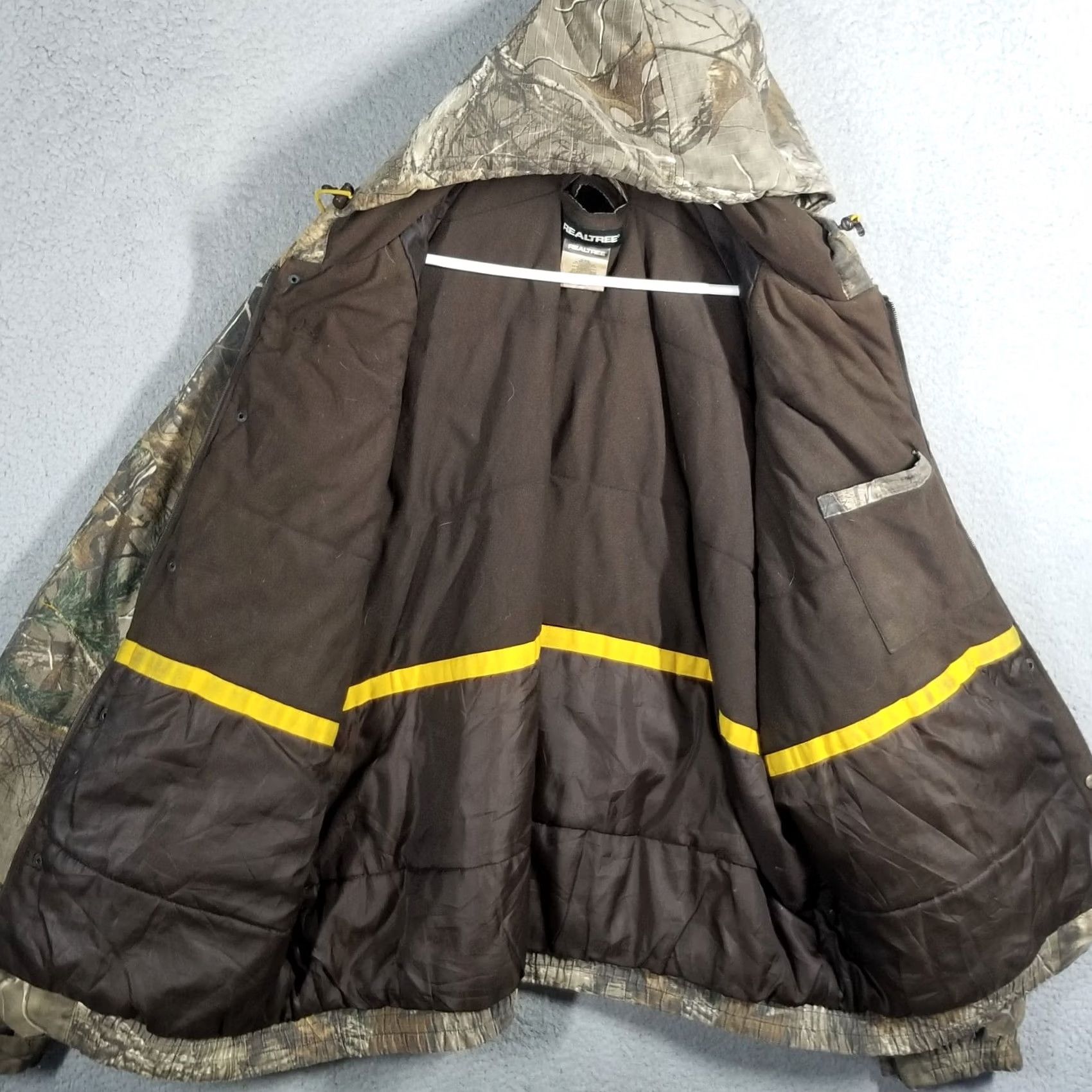 Realtree Realtree Bomber Jacket Coat Mens 3XL Camouflage Insulated Xtra Weathergear Pocketed Hooded Lined Zip-Snap Full Zip Size US XXL / EU 58 / 5 - 7 Thumbnail