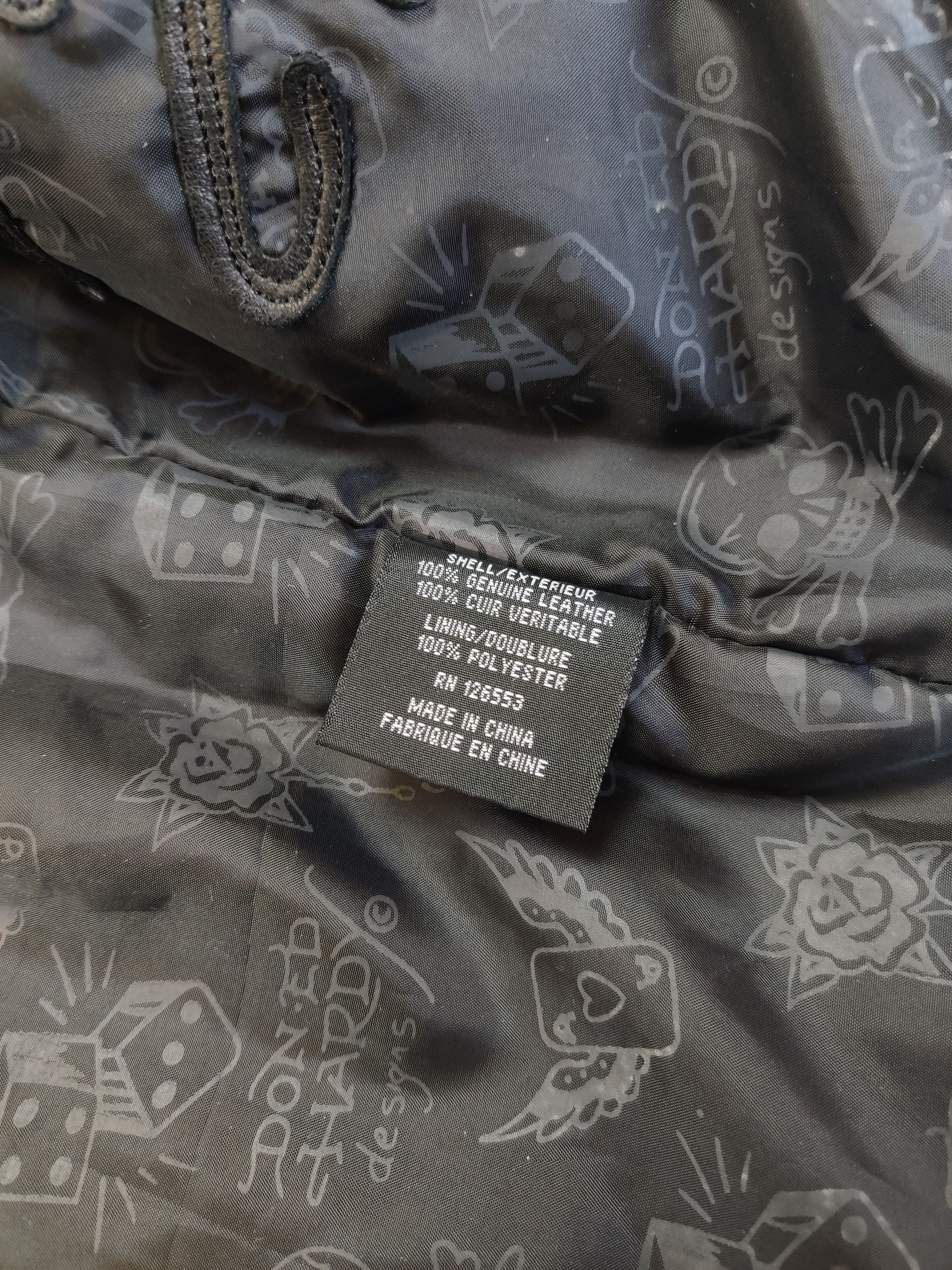 Ed Hardy Ed Hardy Leather Biker Jacket Live to Ride Size US L / EU 52-54 / 3 - 9 Thumbnail
