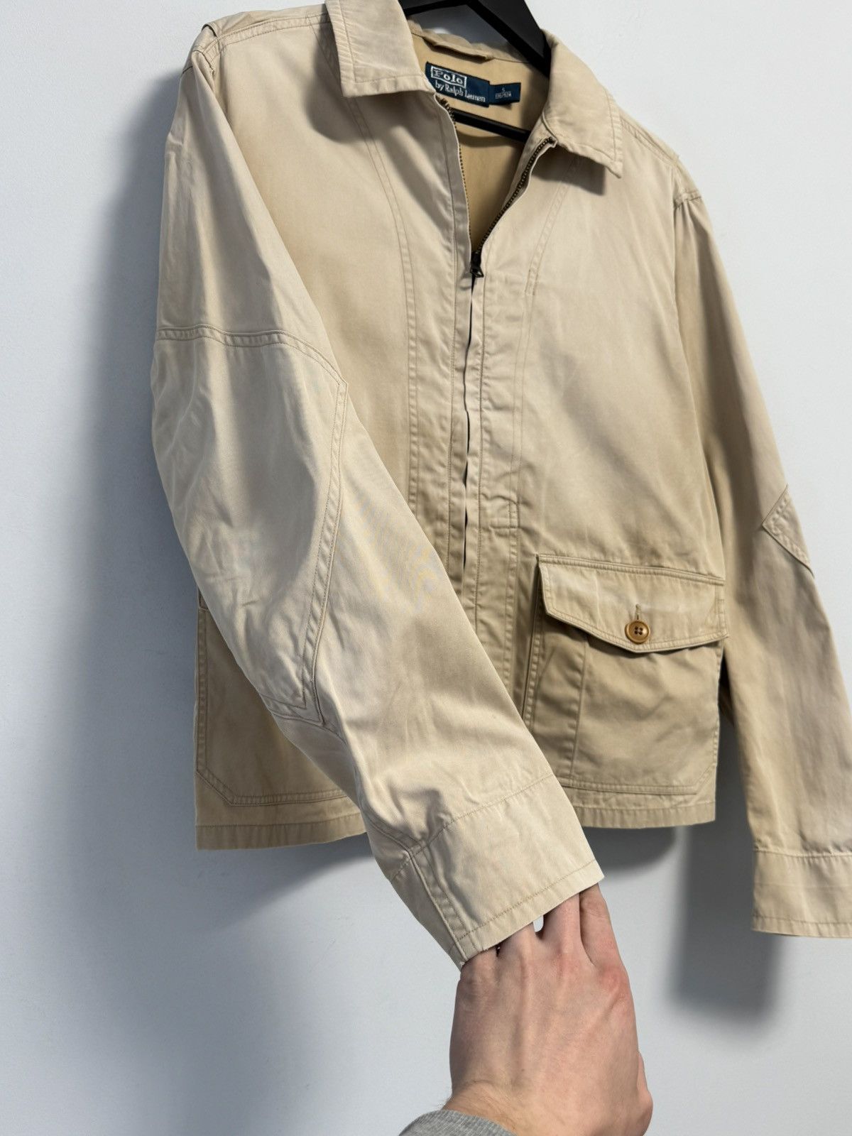 Polo Ralph Lauren Polo Ralph Lauren Beige Zip Jacket Lightweight Casual Size S / US 4 / IT 40 - 12 Thumbnail