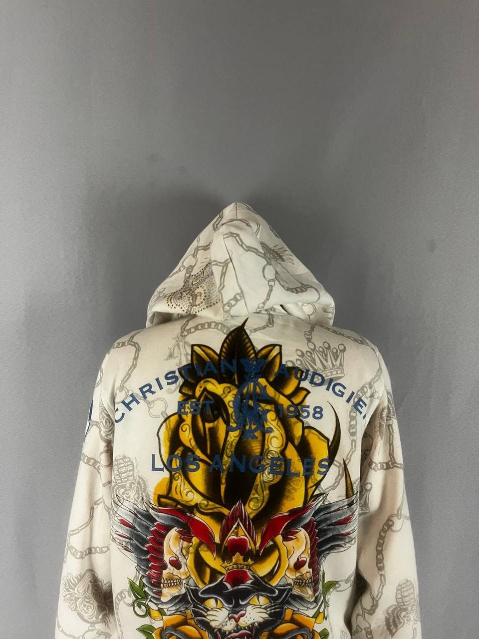 Christian Audigier Christian Audigier Hoodie White Size US XL / EU 56 / 4 - 9 Thumbnail