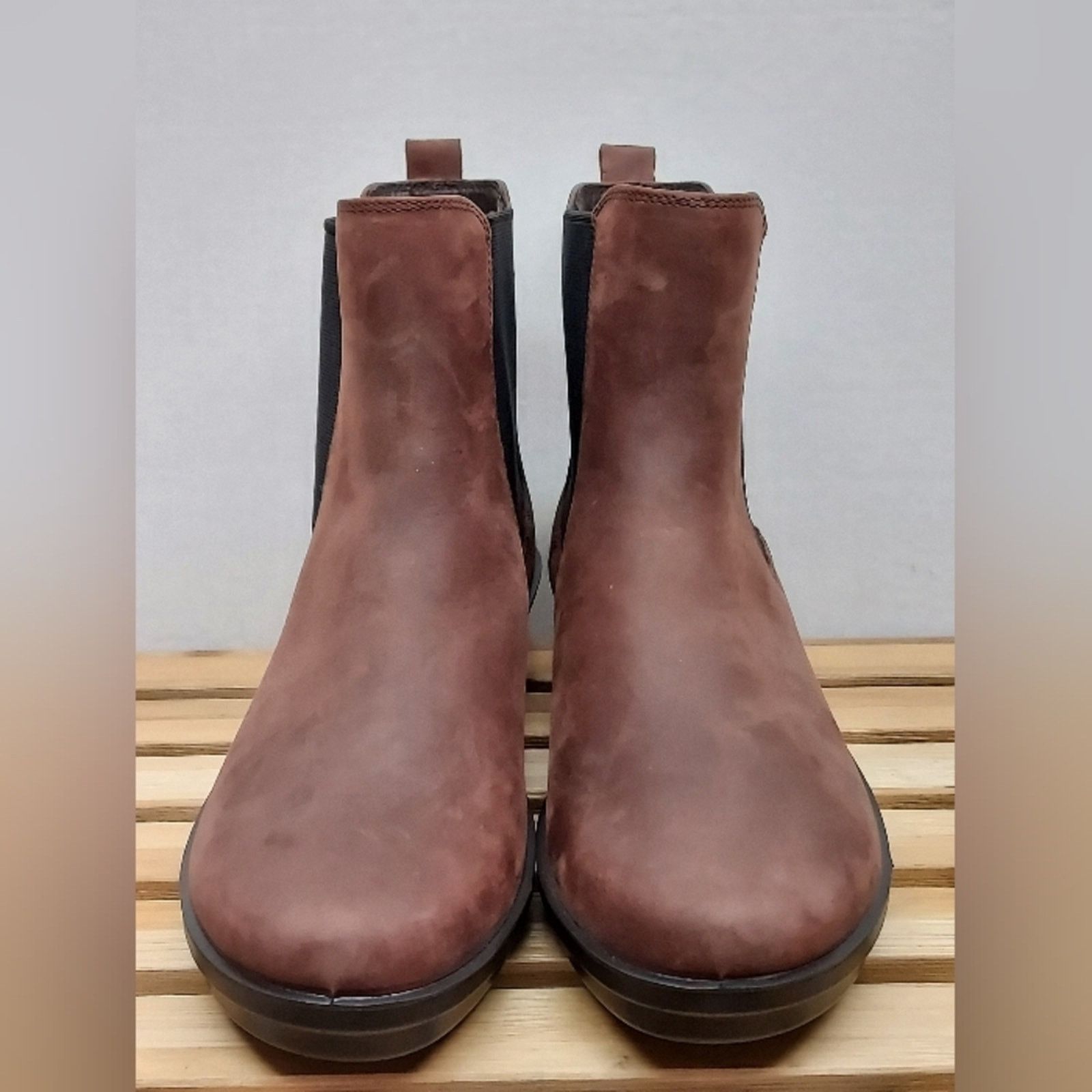 Ecco ECCO Womens Brown Skyler Wedge Leather Ankle Boots Size 10 Size US 10 / IT 40 - 5 Thumbnail