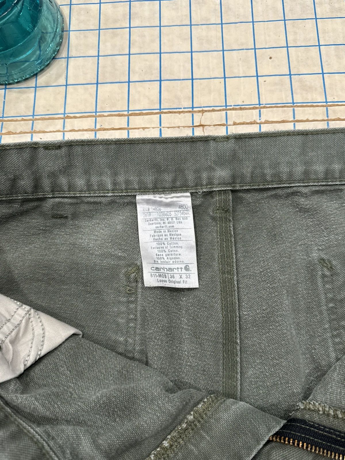 Carhartt Carhartt B11-Mos Loose Original Fit Pants With Great Fade 36 Size US 36 / EU 52 - 9 Thumbnail