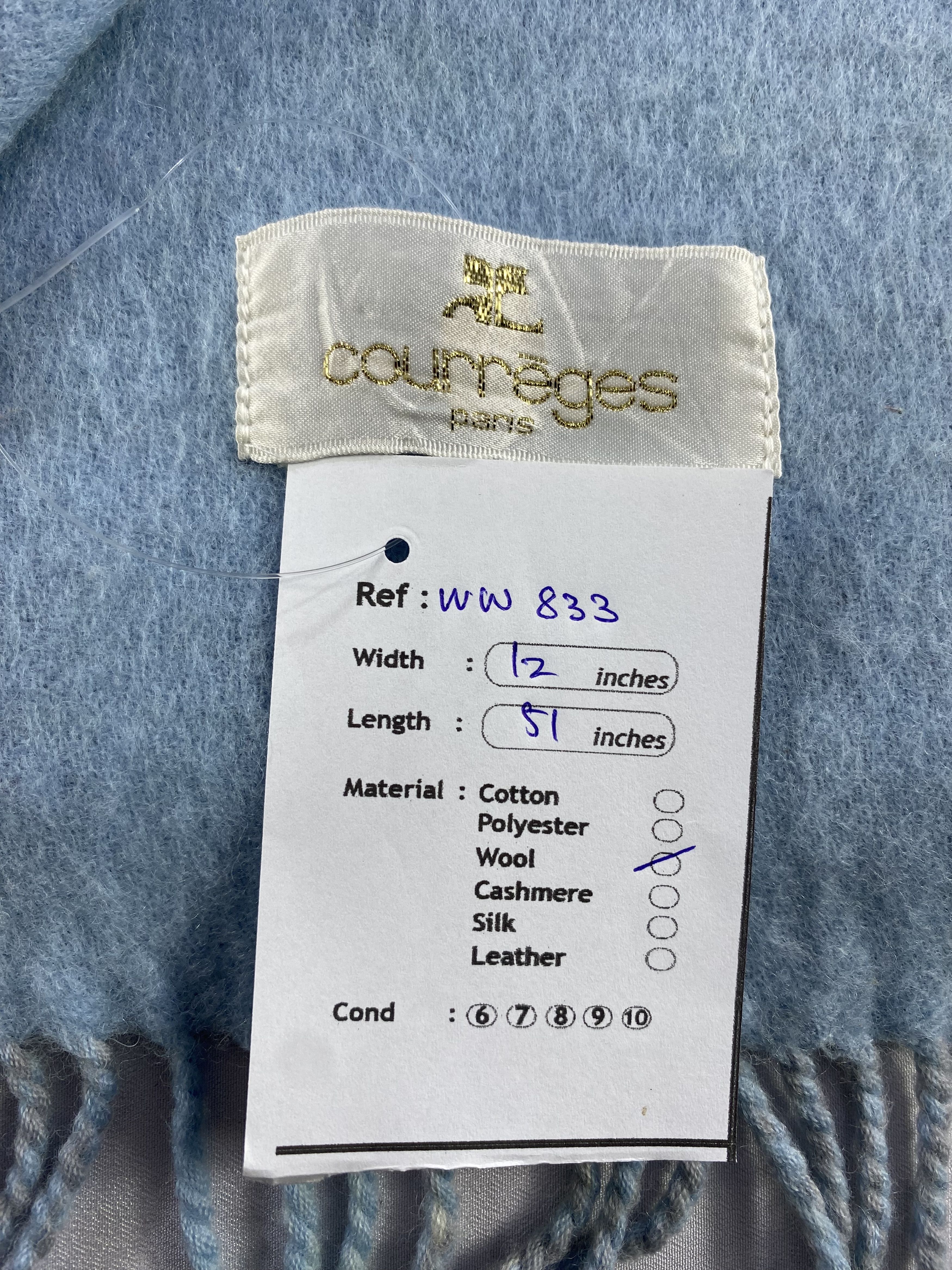 Courreges × Vintage Courreges Scarf / Muffler / Neckwear Size ONE SIZE - 7 Thumbnail