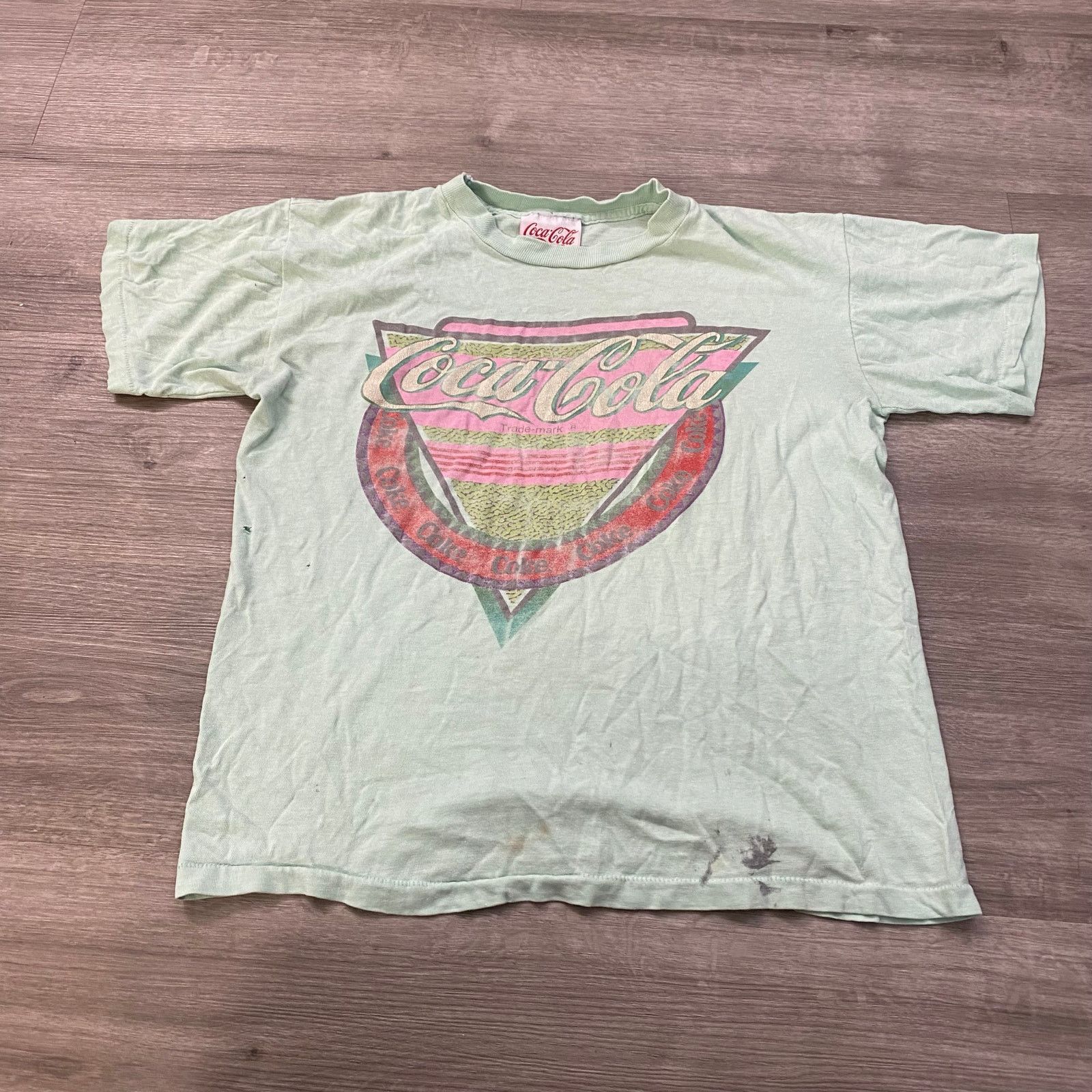 Vintage VINTAGE 70S 80S COCA-COLA T-SHIRT FITS SMALL GREEN Size US S / EU 44-46 / 1 - 1 Thumbnail