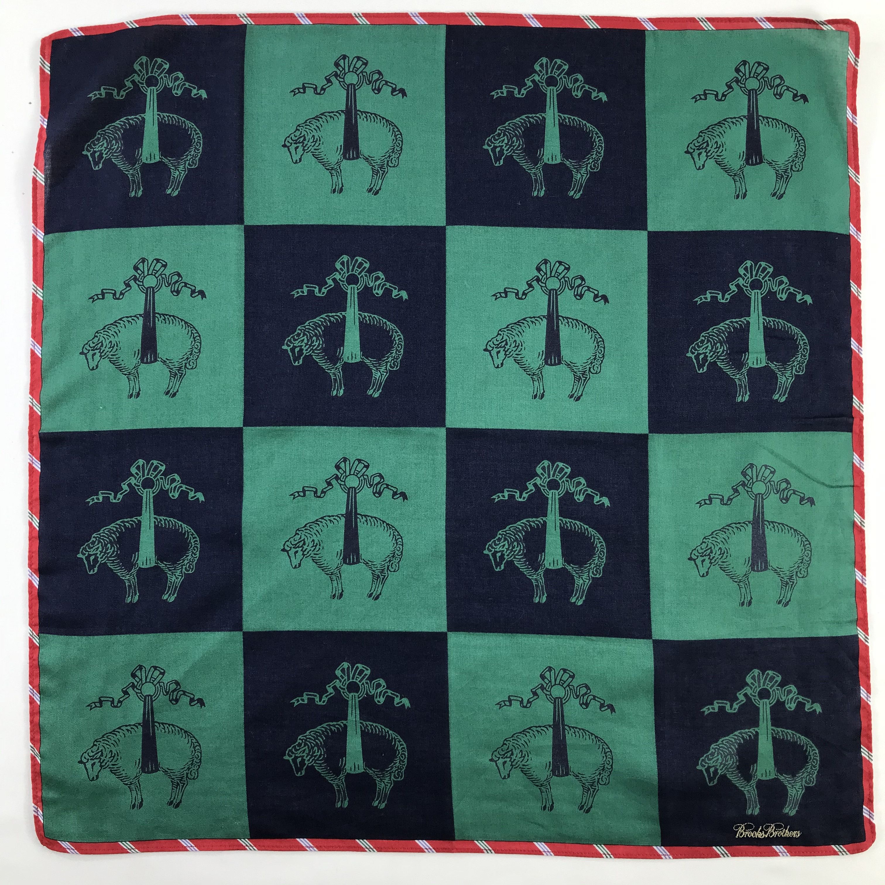 Brooks Brothers × Vintage Brooks Brothers Bandana / Handkerchief / Neckerchief - S567 Size ONE SIZE - 1 Thumbnail