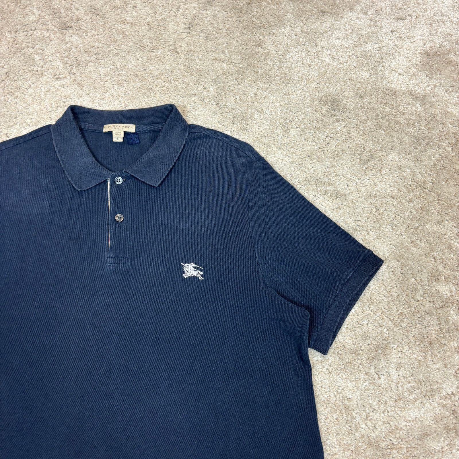 Burberry Burberry Vrit London Polo Shirt Men's Large Preppy Old Money Size US L / EU 52-54 / 3 - 2 Thumbnail