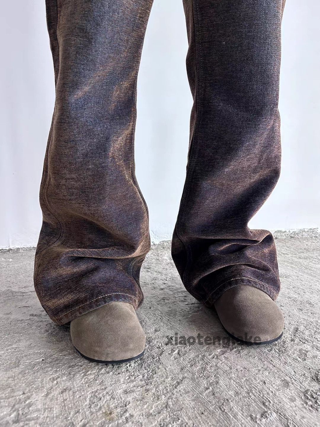 Vintage xtl washed faded punk grunge bootcut flared rusty pants Size US 30 / EU 46 - 7 Thumbnail