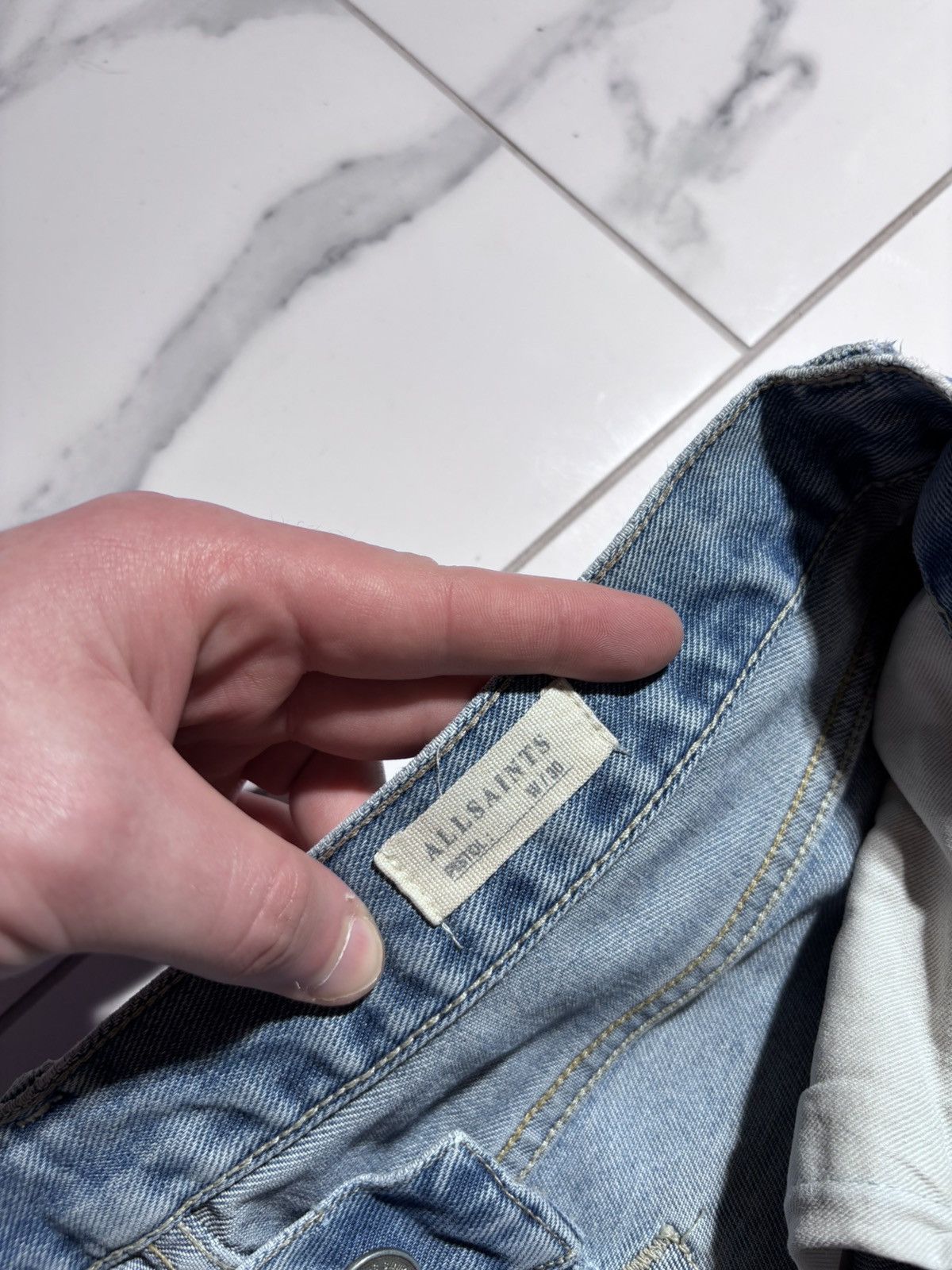 Allsaints Allsaints Jeans Denim Distressed Y2K Designer Japanese Style Size US 30 / EU 46 - 6 Thumbnail