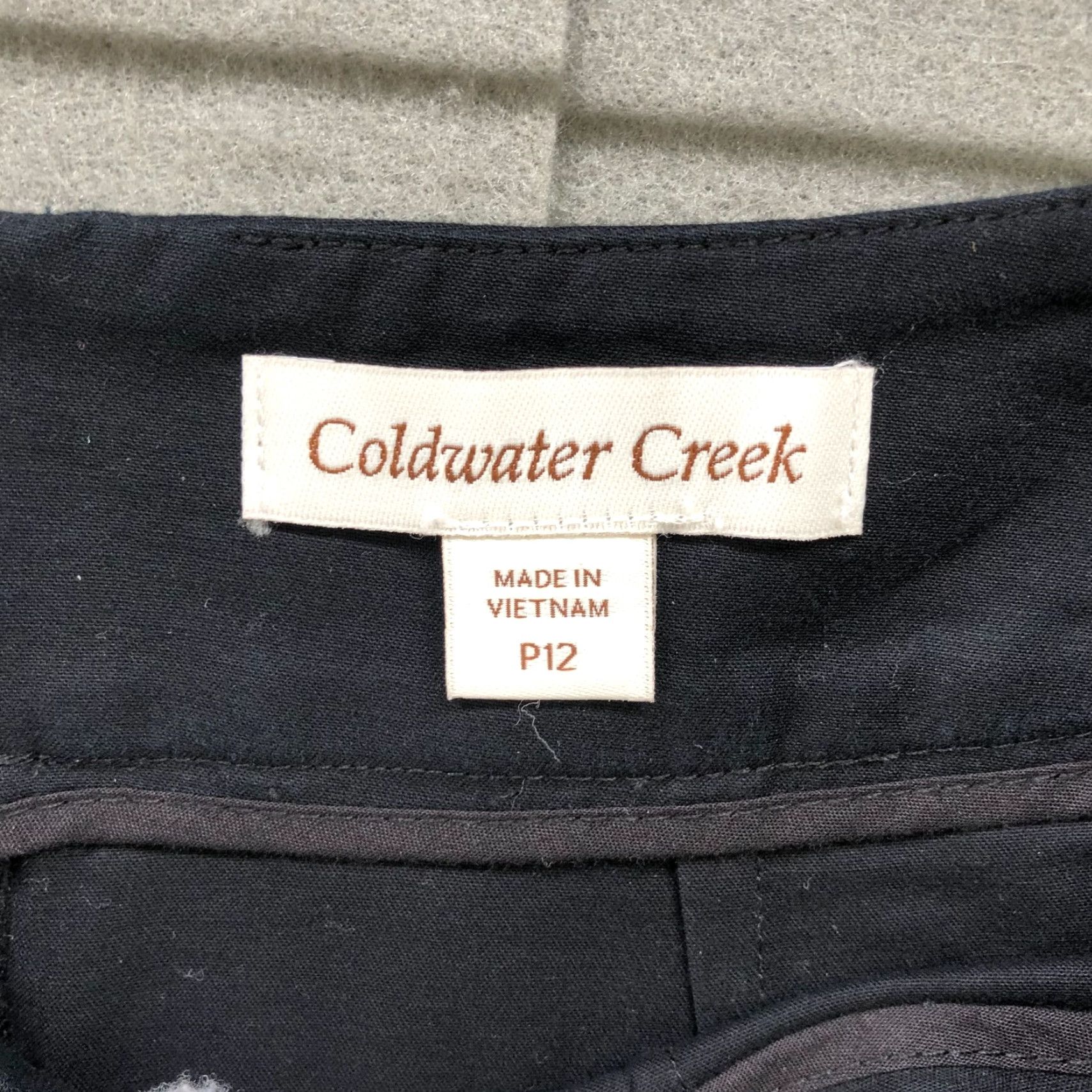 Coldwater Creek NWT Coldwater Creek Black Pencil Skirt 12P Cotton Stretch Career Workwear Womens Size 34" / US 12 / IT 48 - 7 Thumbnail