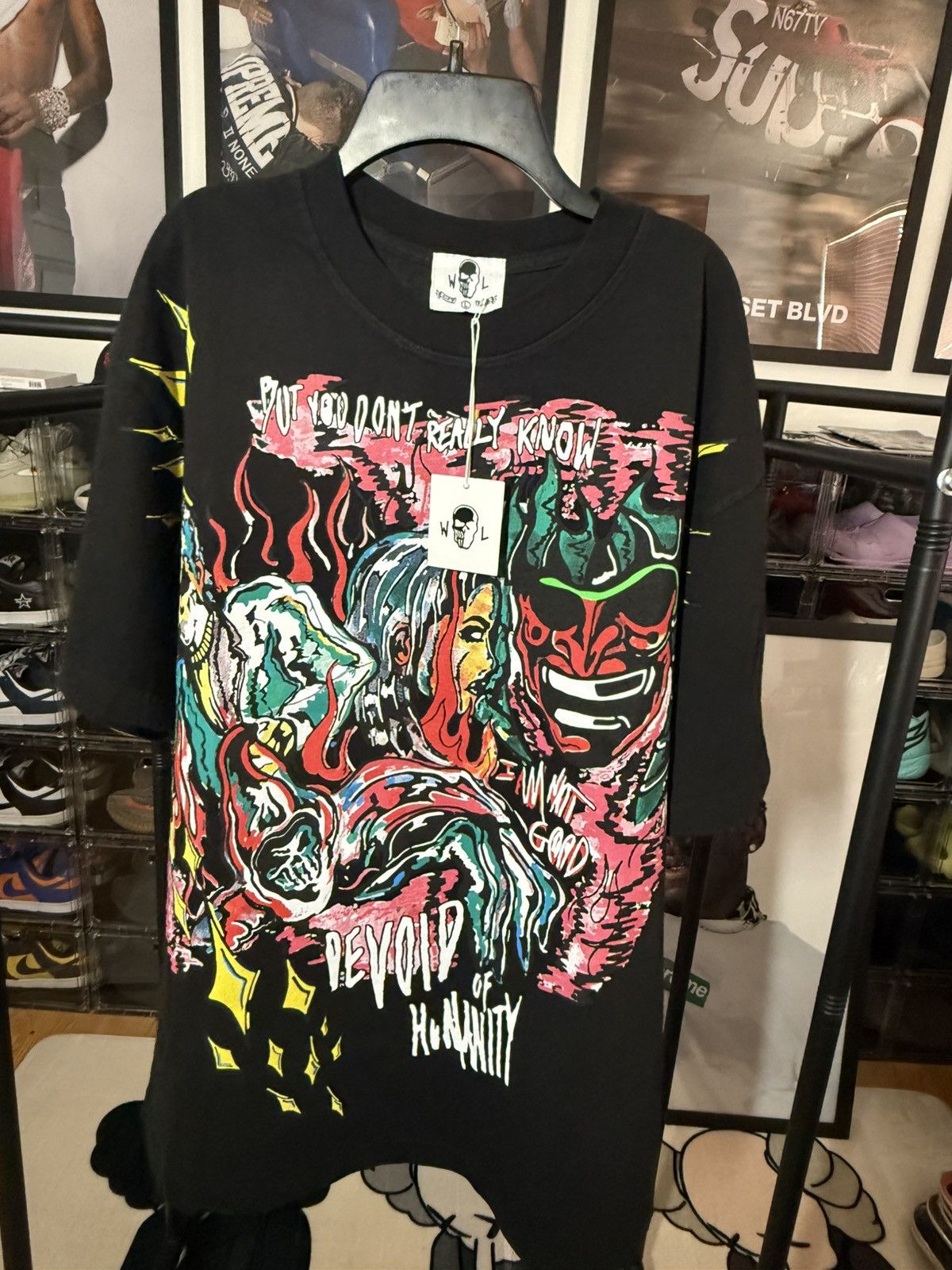 Warren Lotas Warren Lotas Devoid of Humanity T-Shirt Size US L / EU 52-54 / 3 - 1 Thumbnail