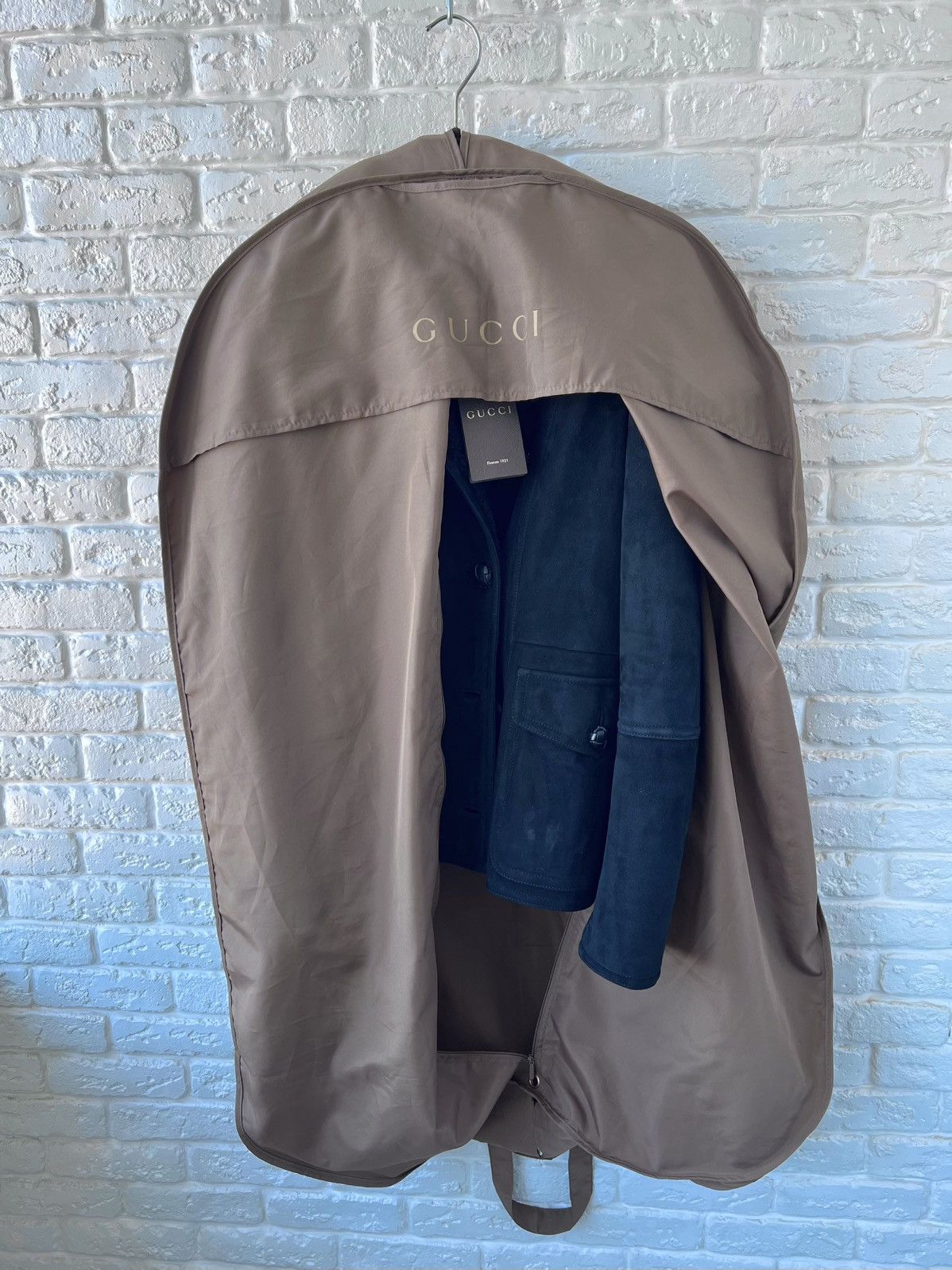 Gucci Gucci Leather Double-Breasted Shearling Jacket Size S / US 4 / IT 40 - 4 Thumbnail