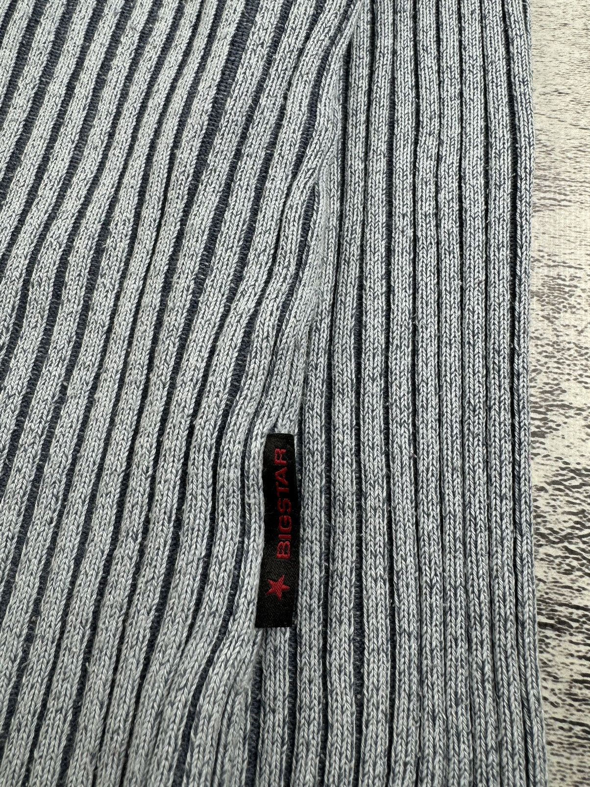 Big Star Japan Bigstar Jeans Striped Abstract Ribbed Knit Sweater Y2K Size US L / EU 52-54 / 3 - 12 Thumbnail