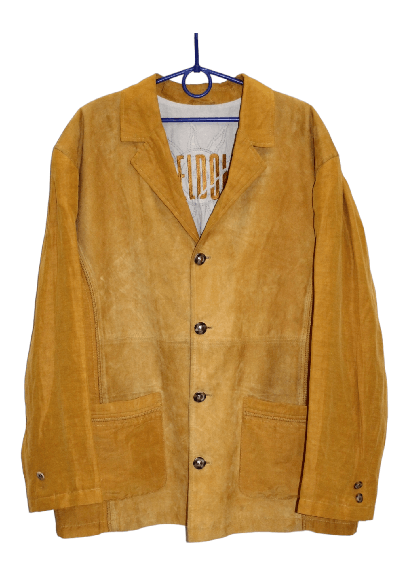 Vintage 90s Seldom by Francois Martin Suede Leather Chore Jacket Size US XXL / EU 58 / 5 - 1 Thumbnail