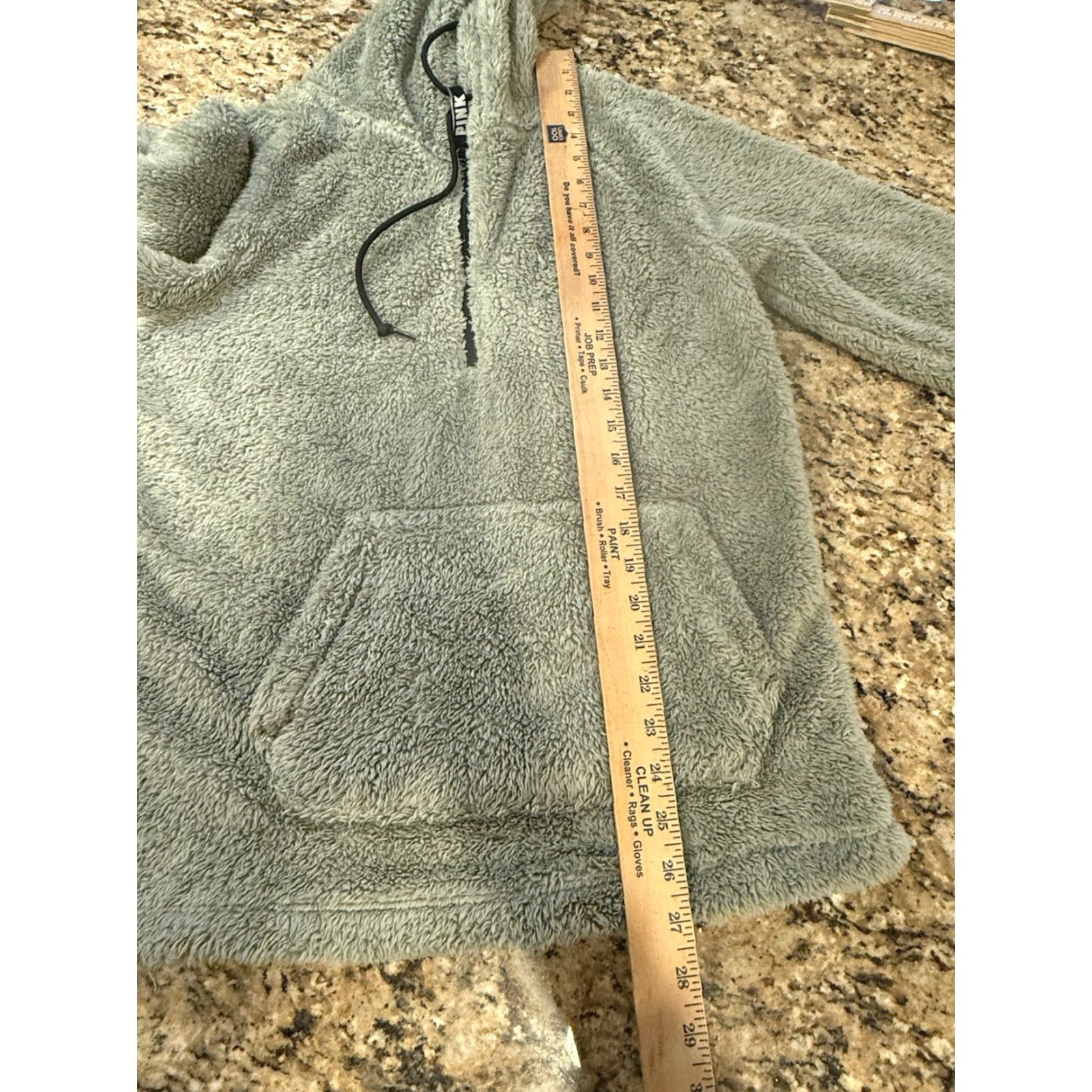 Victoria's Secret PINK by Victoria’s Secret Hoodie XS Green Half Zip Pullover Sherpa Fur Hooded Pullover Womens XS Size XS / US 0-2 / IT 36-38 - 5 Thumbnail