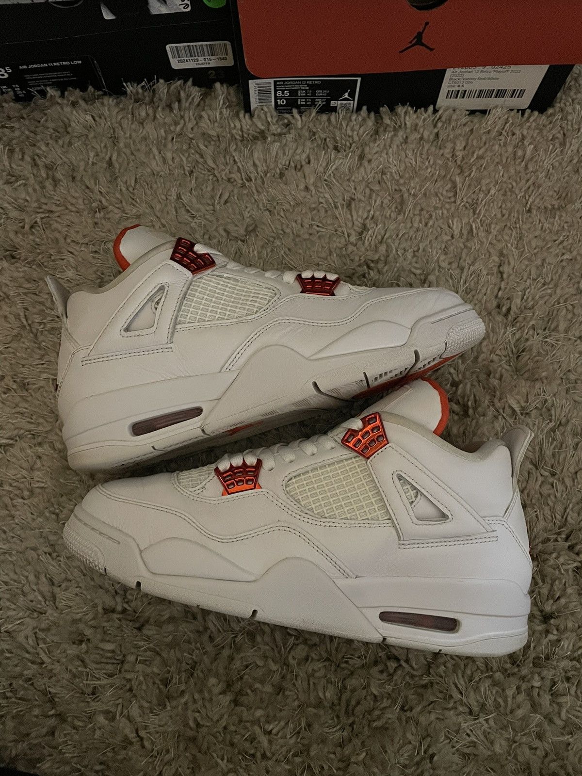 Jordan Brand JORDAN 4 METALLIC ORANGE SZ 9 Size US 9 / EU 42 - 2 Thumbnail
