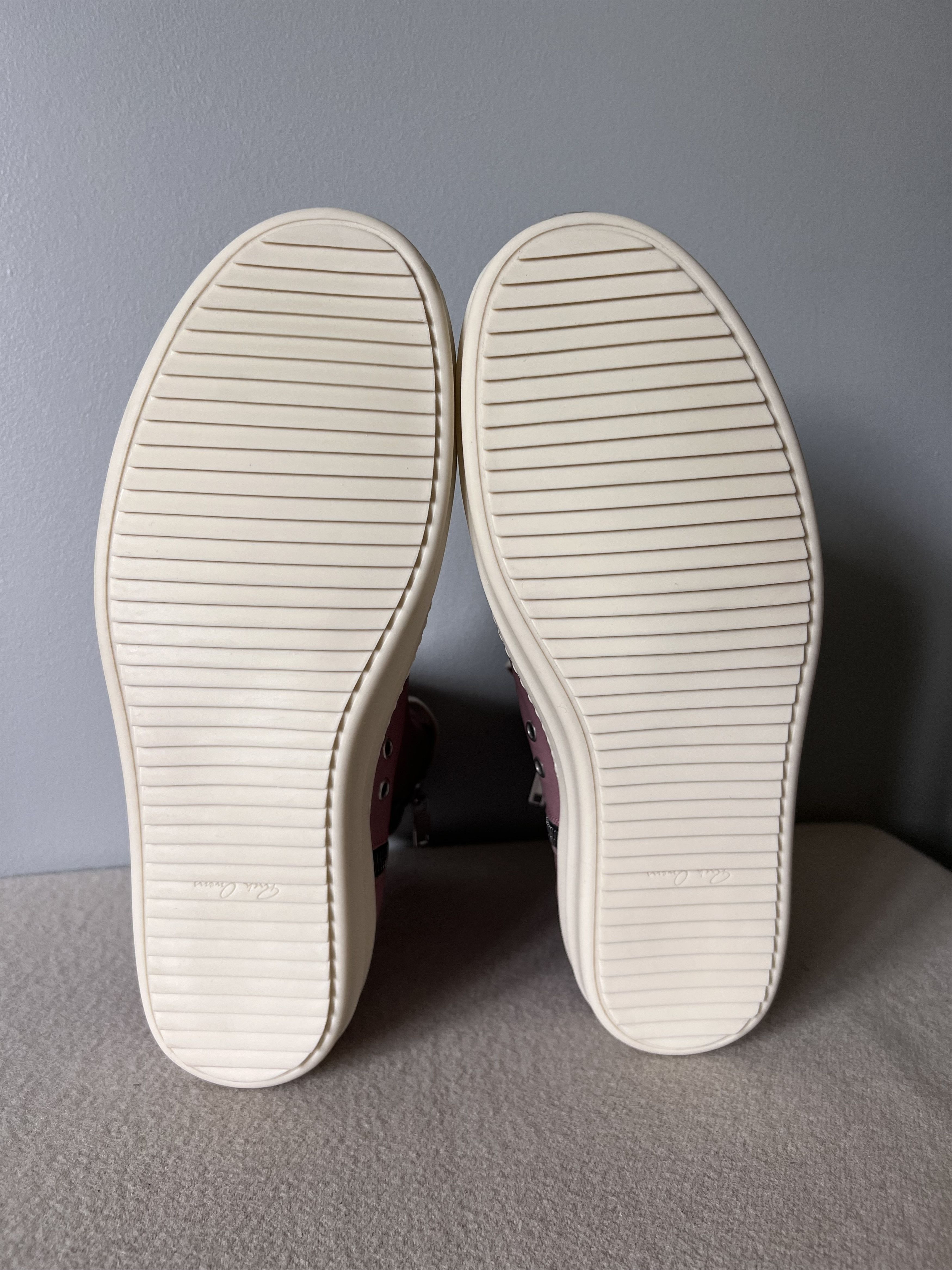 Rick Owens Rick Owens Ramones in Dusty Pink Leather Size US 13 / EU 46 - 6 Thumbnail