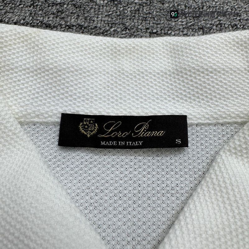 Loro Piana Loro Piana Men's Long-Sleeve White Polo Shirt Size US S / EU 44-46 / 1 - 1 Thumbnail