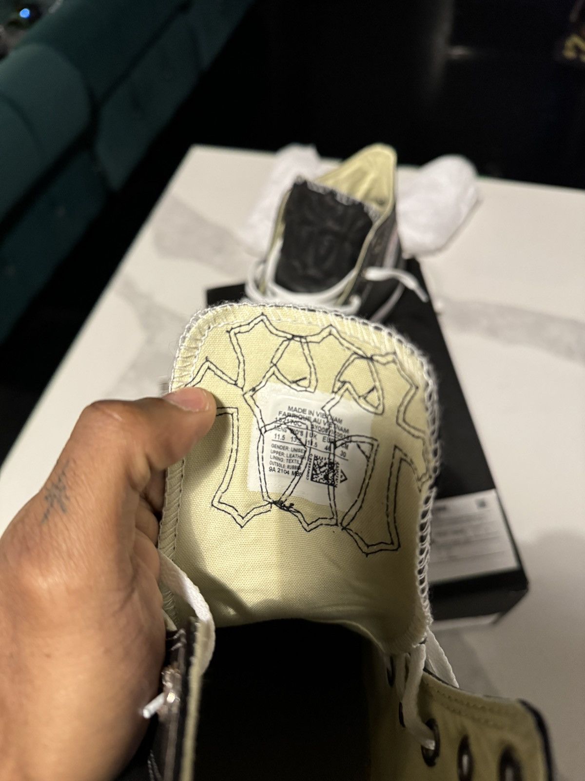 Chrome Hearts Chrome Hearts Converse Size US 11.5 / EU 44-45 - 7 Thumbnail