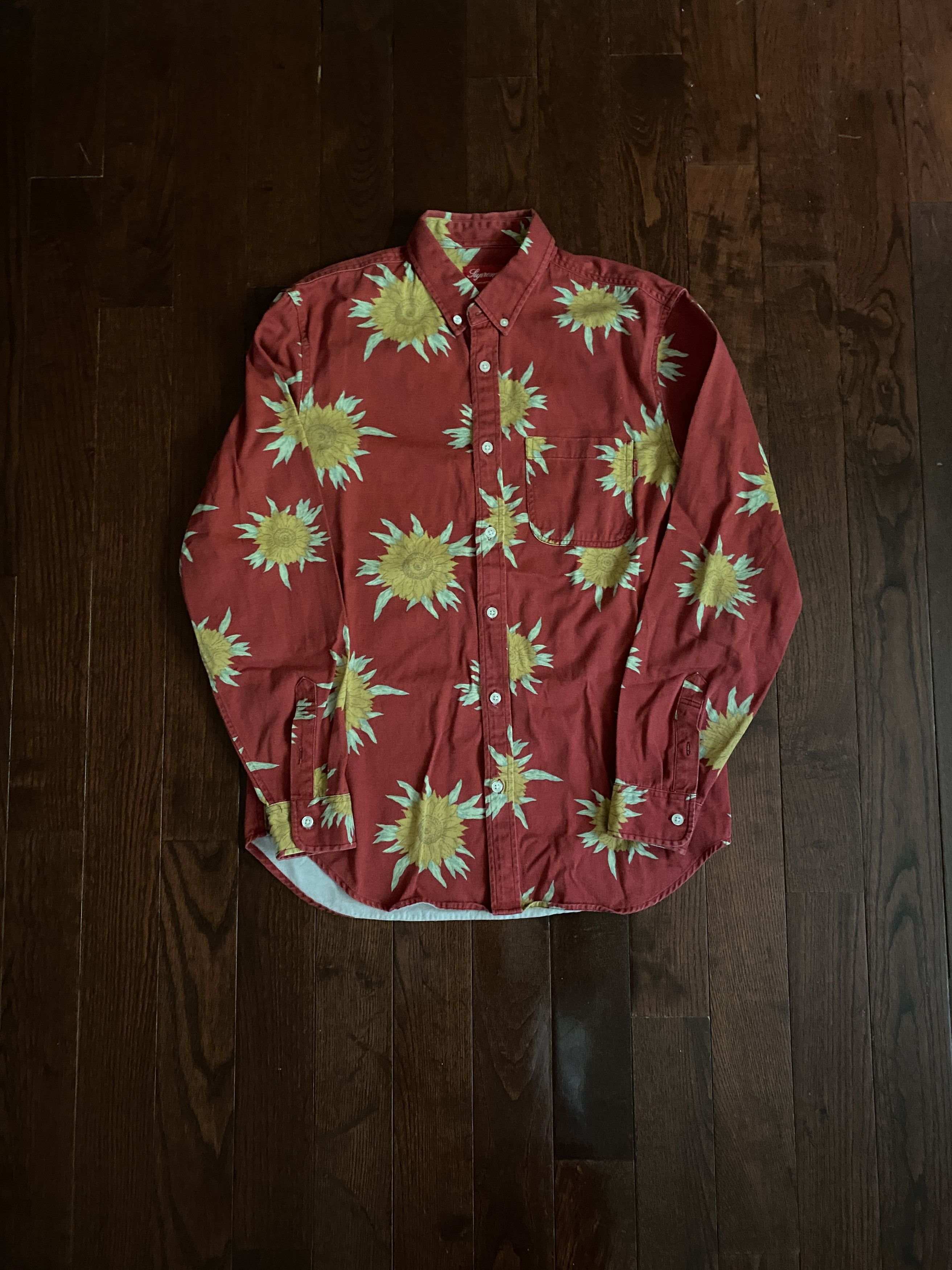 Supreme Sunflower Shirt SS15 Size US M / EU 48-50 / 2 - 1 Thumbnail