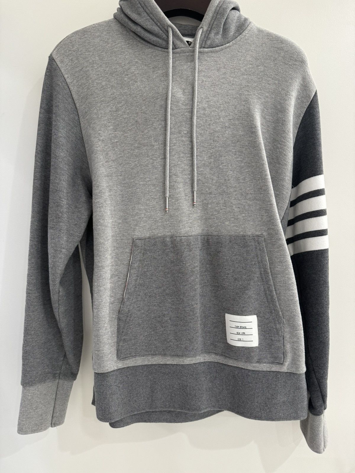 Thom Browne Thom Browne Mixed Grey 4-Bar Hoodie Size US M / EU 48-50 / 2 - 1 Thumbnail