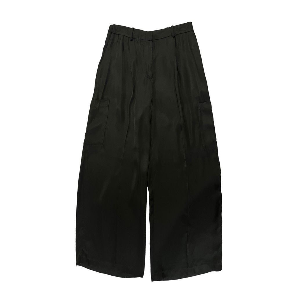 Loulou de Saison Loulou Studio Carmel Cargo Wide Leg Pant in Black Size 27" / US 4 / IT 40 - 3 Thumbnail