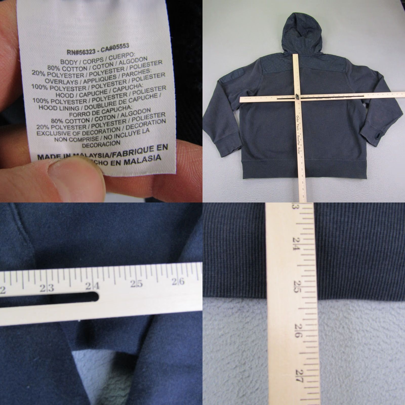 Nike VINTAGE Nike Hoodie Womens XL Blue Full Zip Jacket Solid Activewear Outdoor Sports Size XL / US 12-14 / IT 48-50 - 8 Thumbnail
