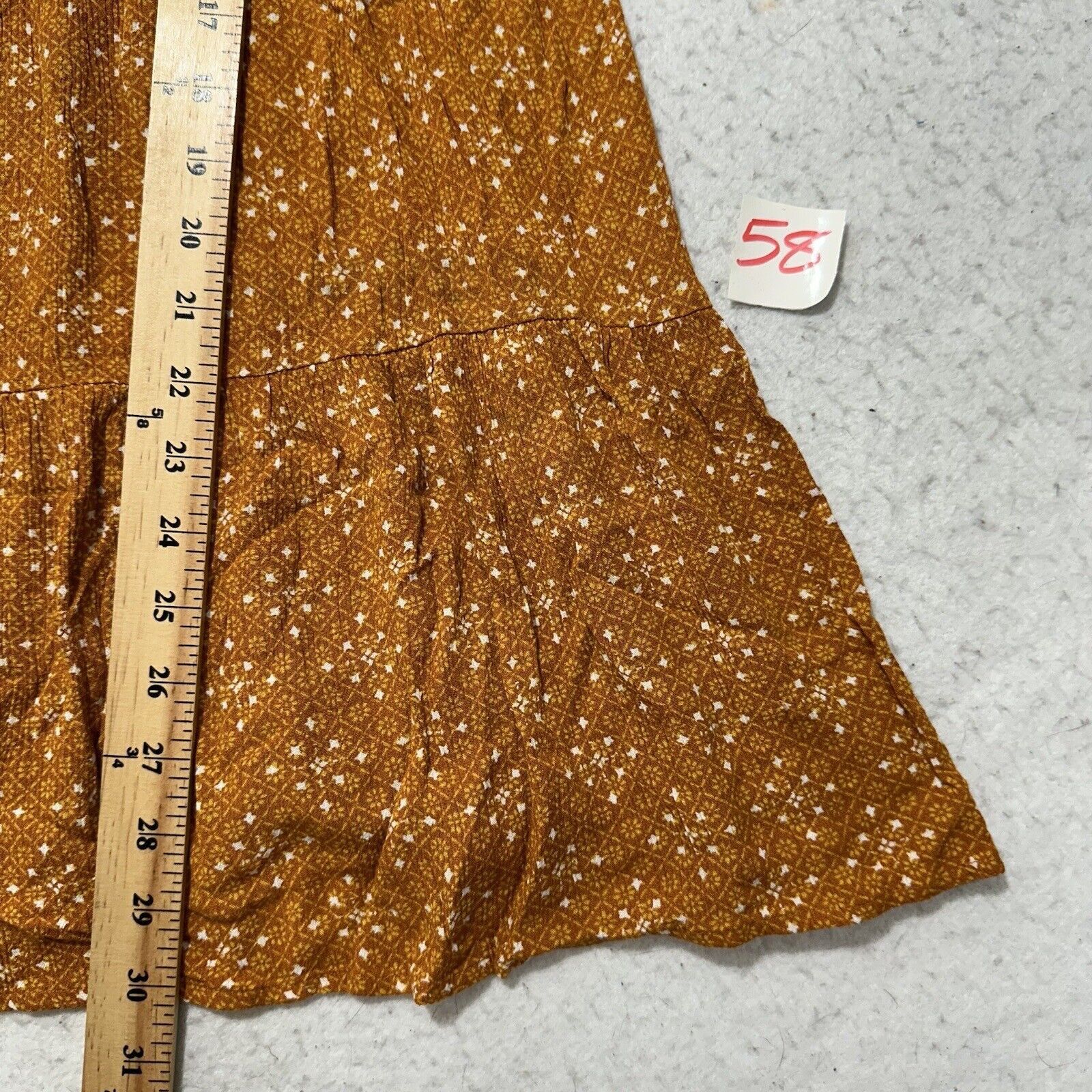 Forever 21 Forever 21 Small Orange Tiered A-Line Babydoll Mini Dress Size S / US 4 / IT 40 - 8 Thumbnail