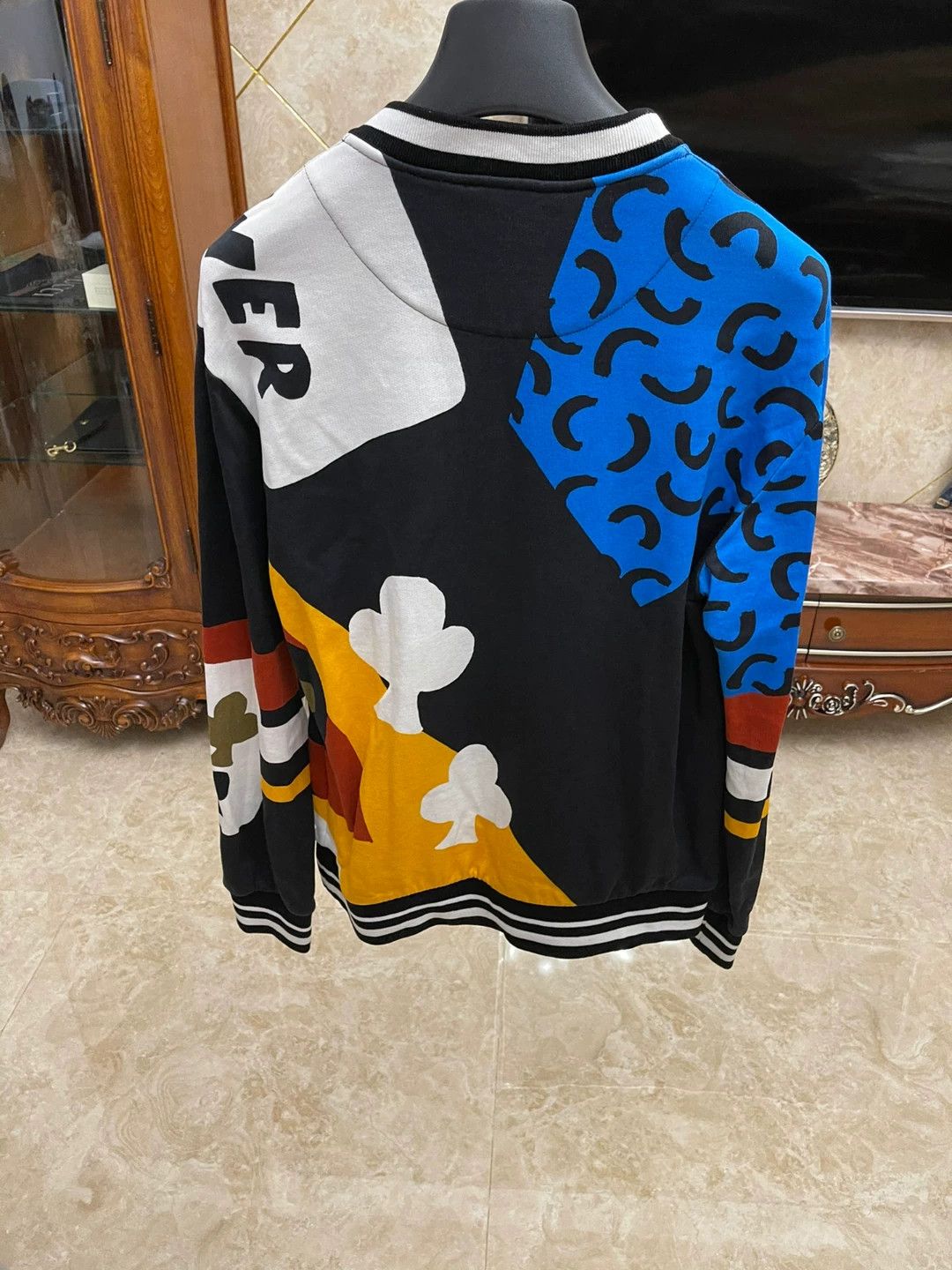 Dolce & Gabbana DG Graffiti Playing Cards 3D Sweatshirt 48 Size US M / EU 48-50 / 2 - 2 Thumbnail