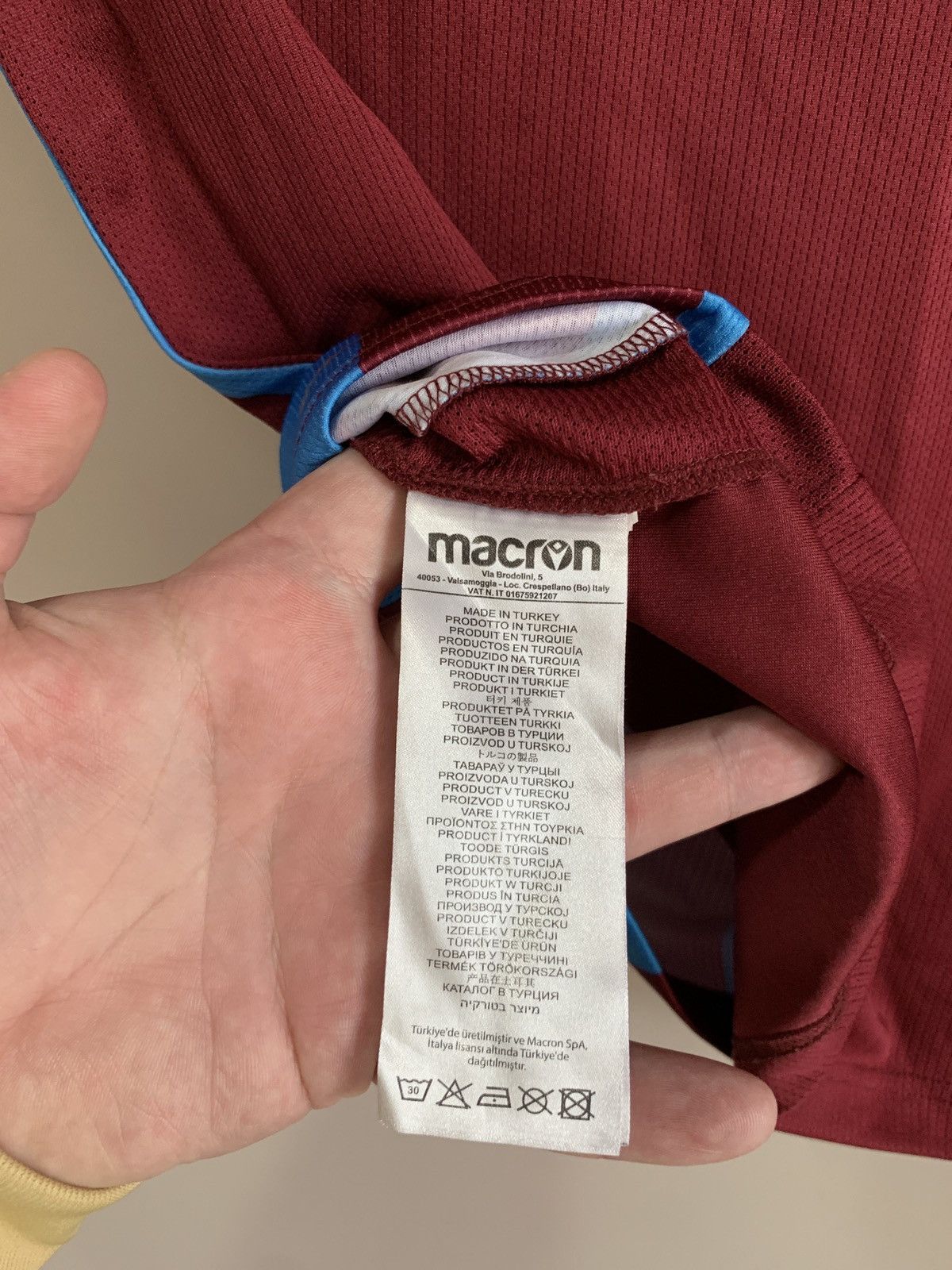 Macron Trabzonspor Home Football Shirt Macron Soccer Jersey Size S Size US S / EU 44-46 / 1 - 11 Thumbnail