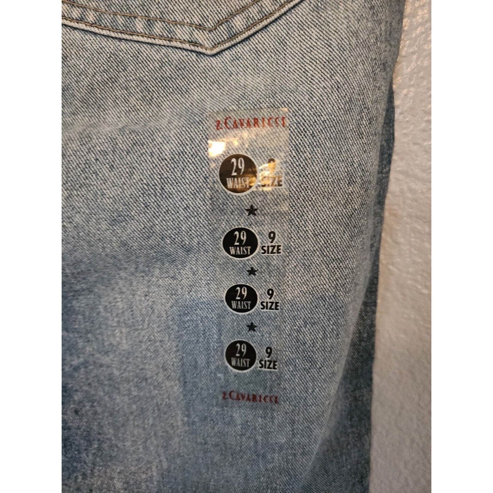 Other NOS 90s Z. Cavaricci Vtg Stone Washed Jeans Sz 9 Waist 29 Size US 29 - 4 Thumbnail