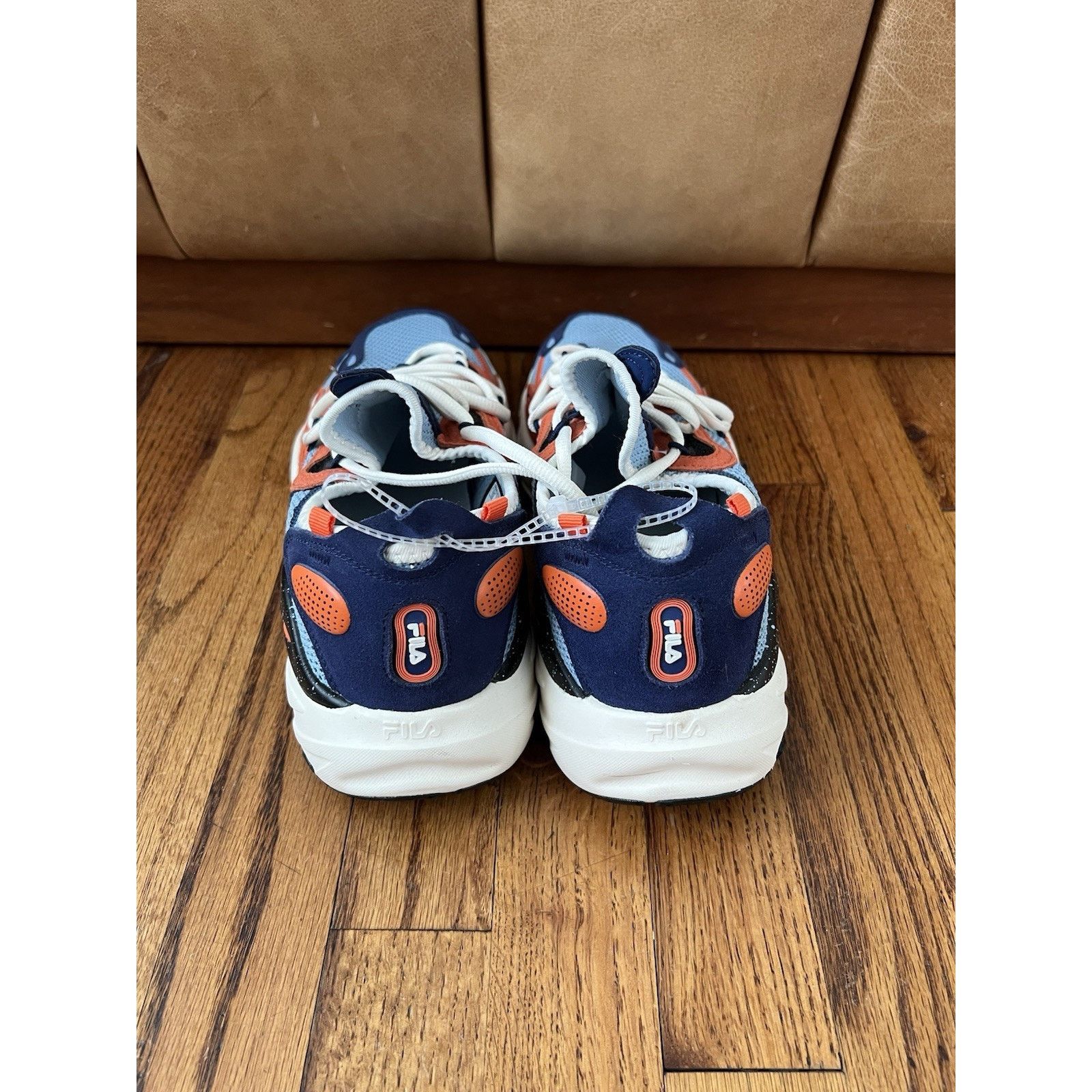 Fila Fila Ray Tracer EVO 2 1RM02033-438 Mens White/Blue /Orange Size US 10 / EU 43 - 4 Thumbnail