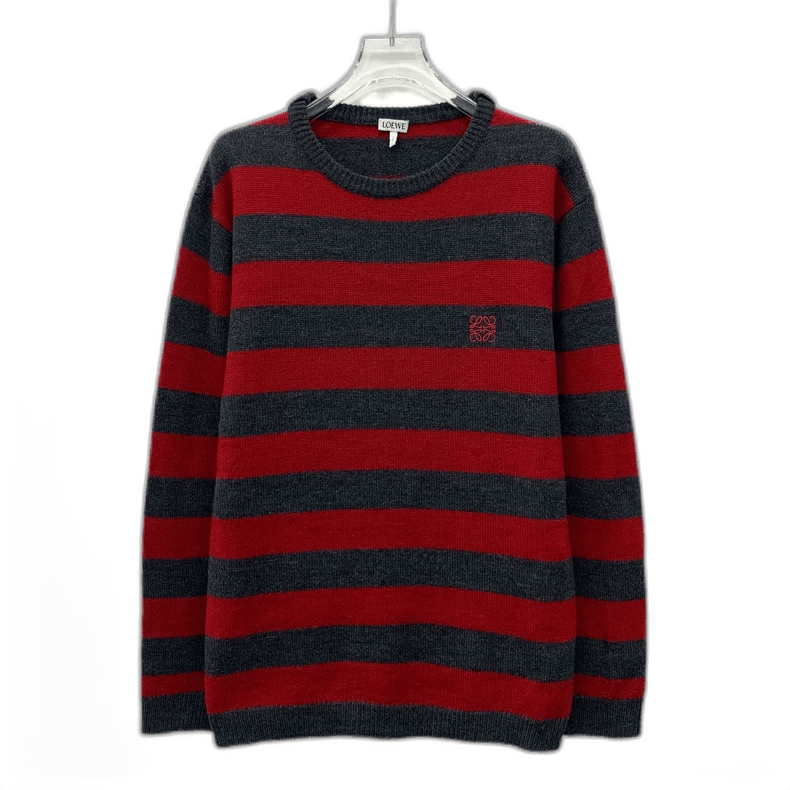 Loewe Loewe Striped Logo Embroidery Knit Sweater Size US M / EU 48-50 / 2 - 1 Thumbnail