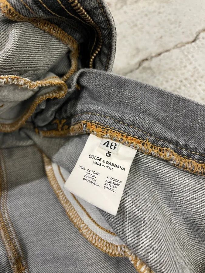 Dolce & Gabbana AW2003 Dolce & Gabbana Grey Anatomic Zip Bondage Denim Jeans Size US 32 / EU 48 - 13 Thumbnail