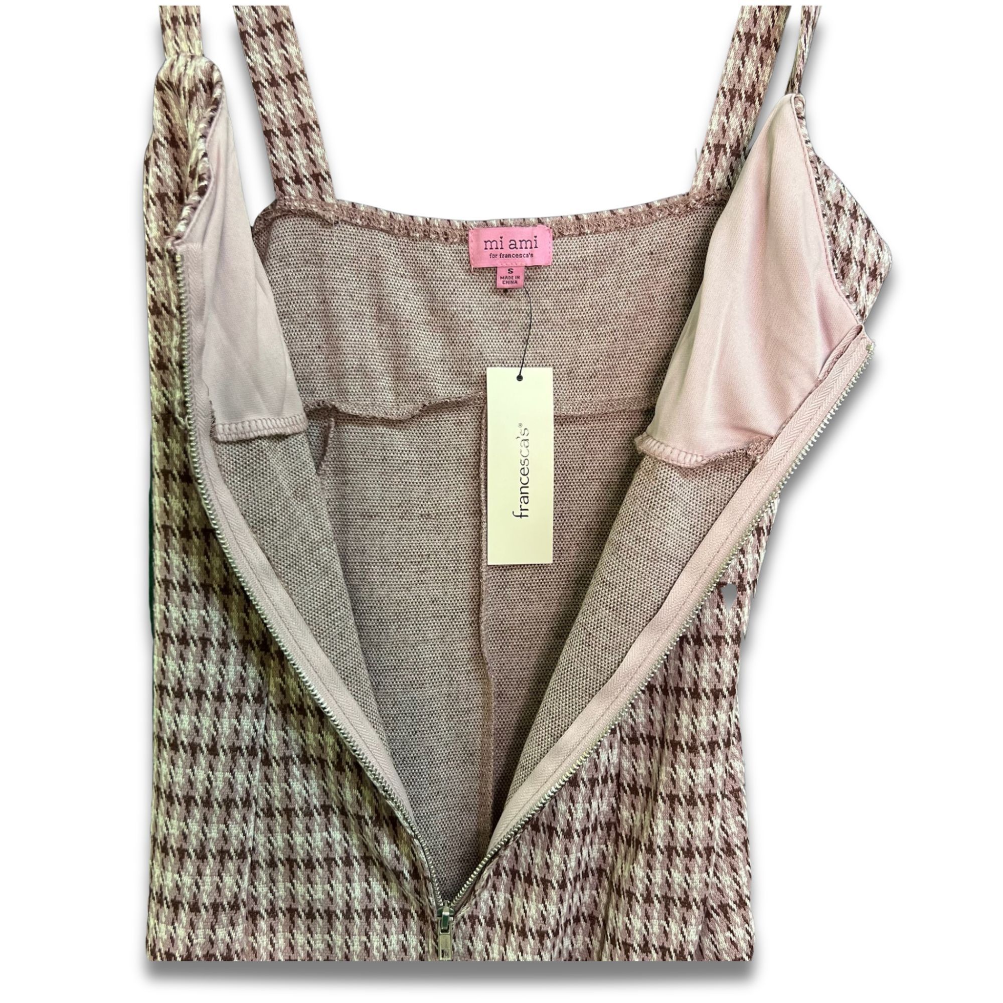 Other MIAMI For Francescas Sleeveless Plaid Mini Dress Size S Pink Size S / US 4 / IT 40 - 5 Thumbnail