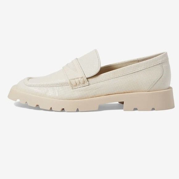 Dolce Vita Dolce Vita Elias Ivory Leather Chunky Loafers Size US 10 / IT 40 - 10 Thumbnail