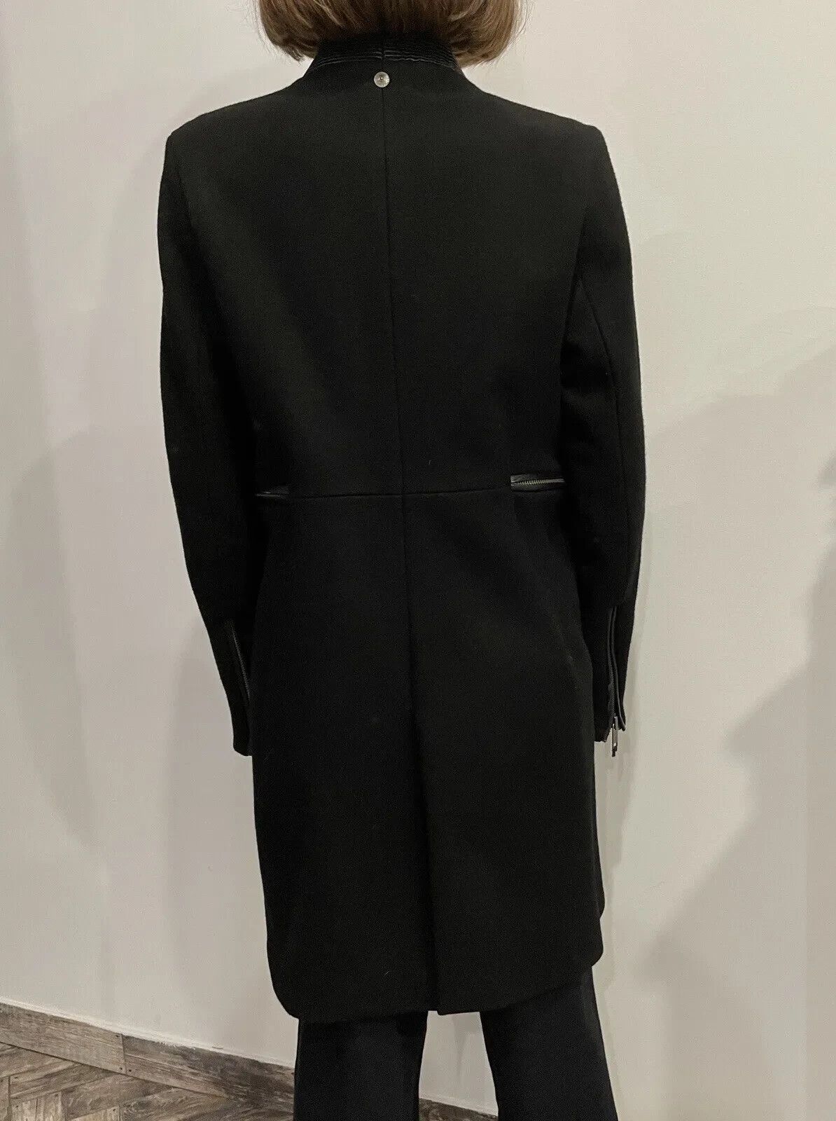 Diesel Diesel Wool Coat Womens With Leather Details Colar Zip Size S / US 4 / IT 40 - 2 Thumbnail