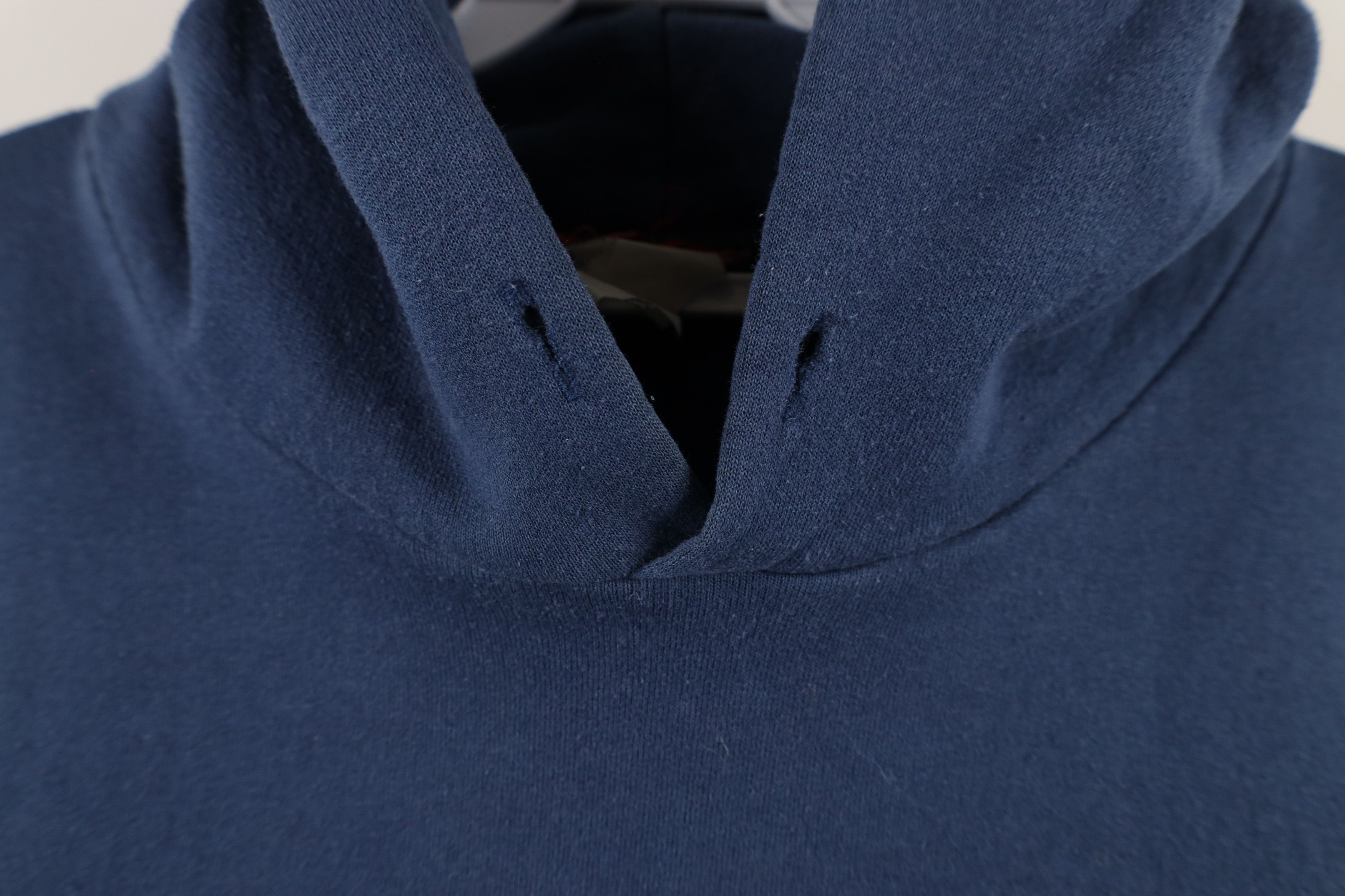 Vintage Vintage 90s Streetwear Heavyweight Hoodie Sweatshirt Blue Size US XXL / EU 58 / 5 - 4 Thumbnail