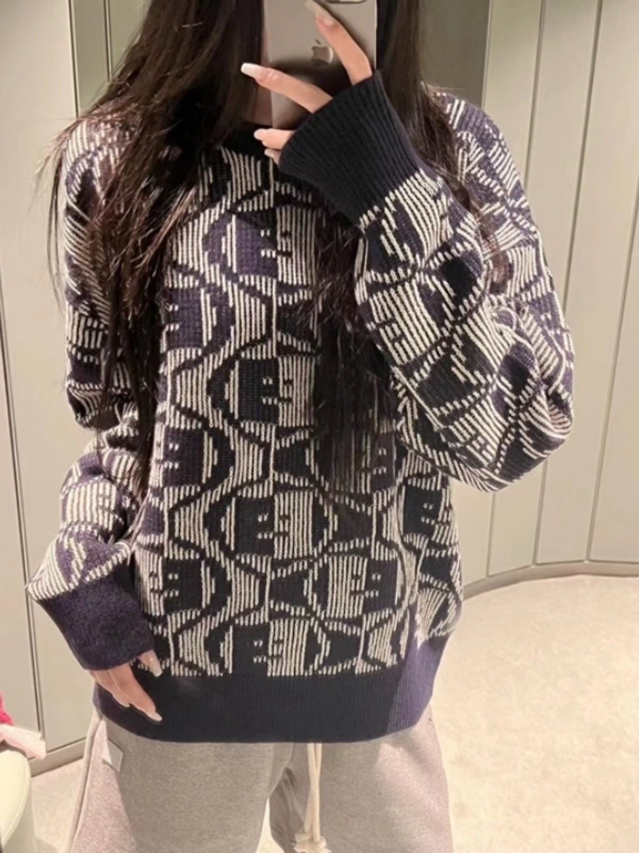 Acne Studios Acne Studios Smiley Face Intarsia Knit Sweater Size US L / EU 52-54 / 3 - 7 Thumbnail